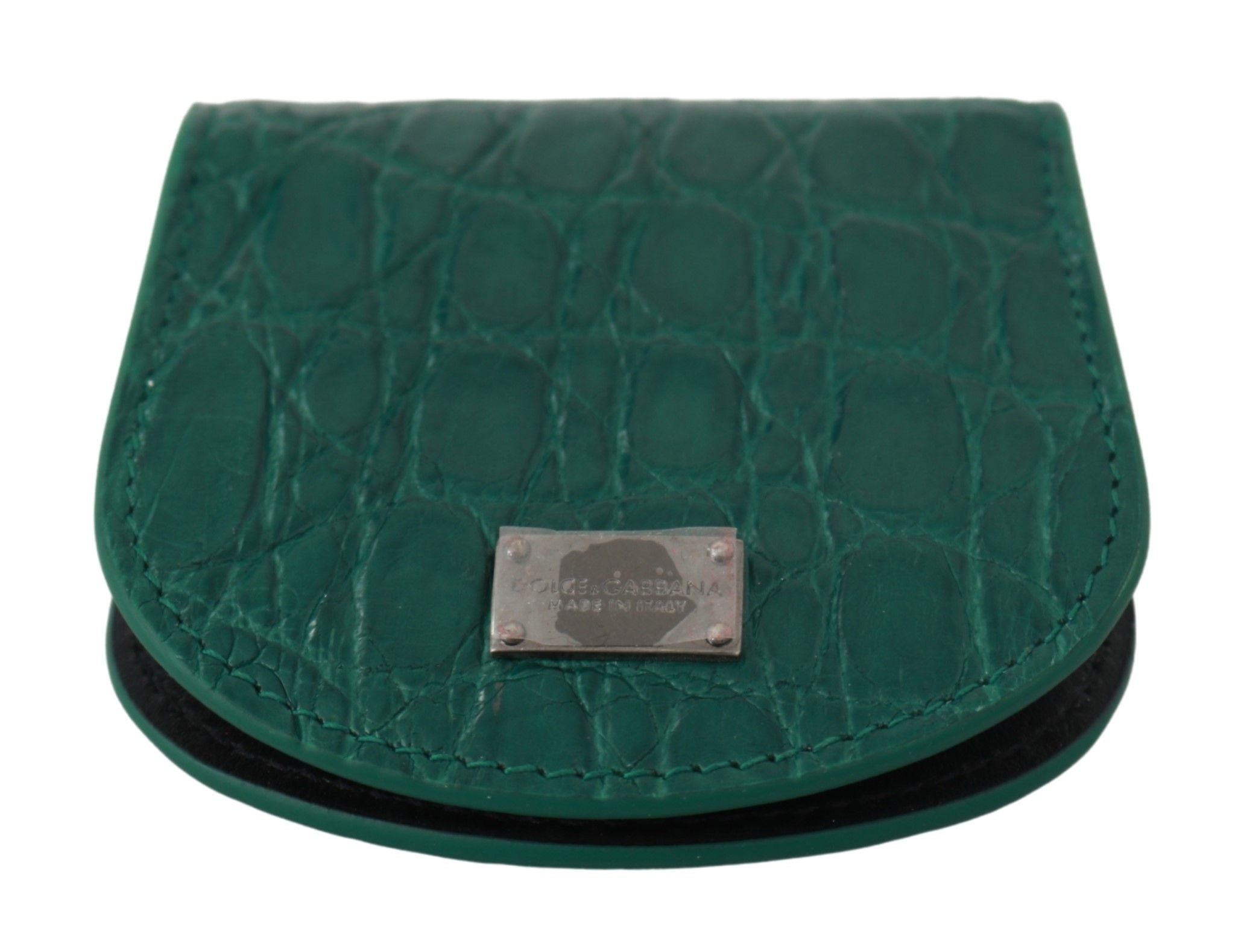Dolce & Gabbana Grönt Exotic Skins Kondomfodral Plånbok
