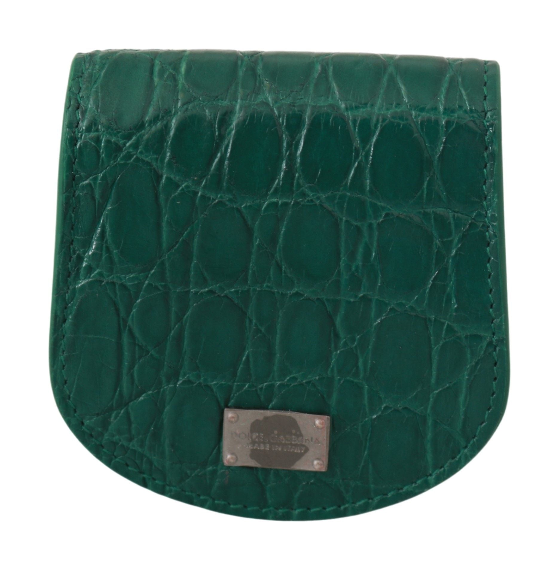 Dolce & Gabbana Grönt Exotic Skins Kondomfodral Plånbok