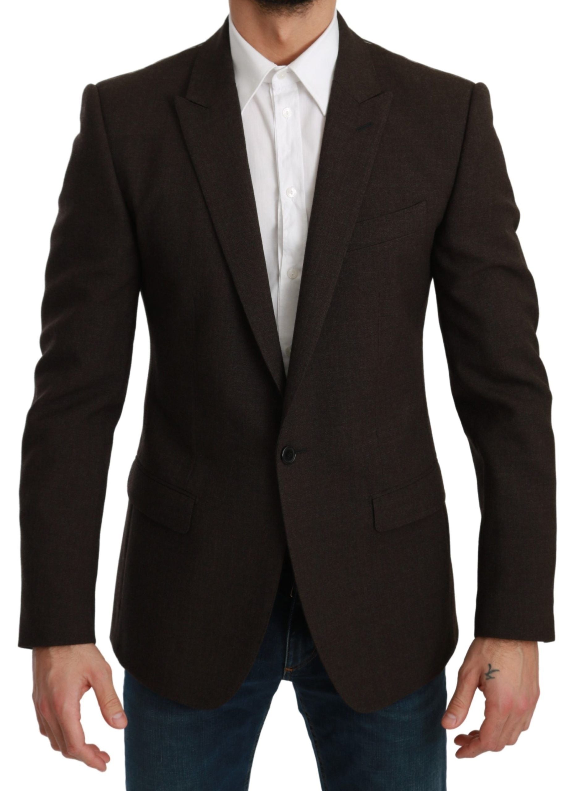 Dolce & Gabbana Brun Slim Fit Kappa Kavaj MARTINI Kavaj
