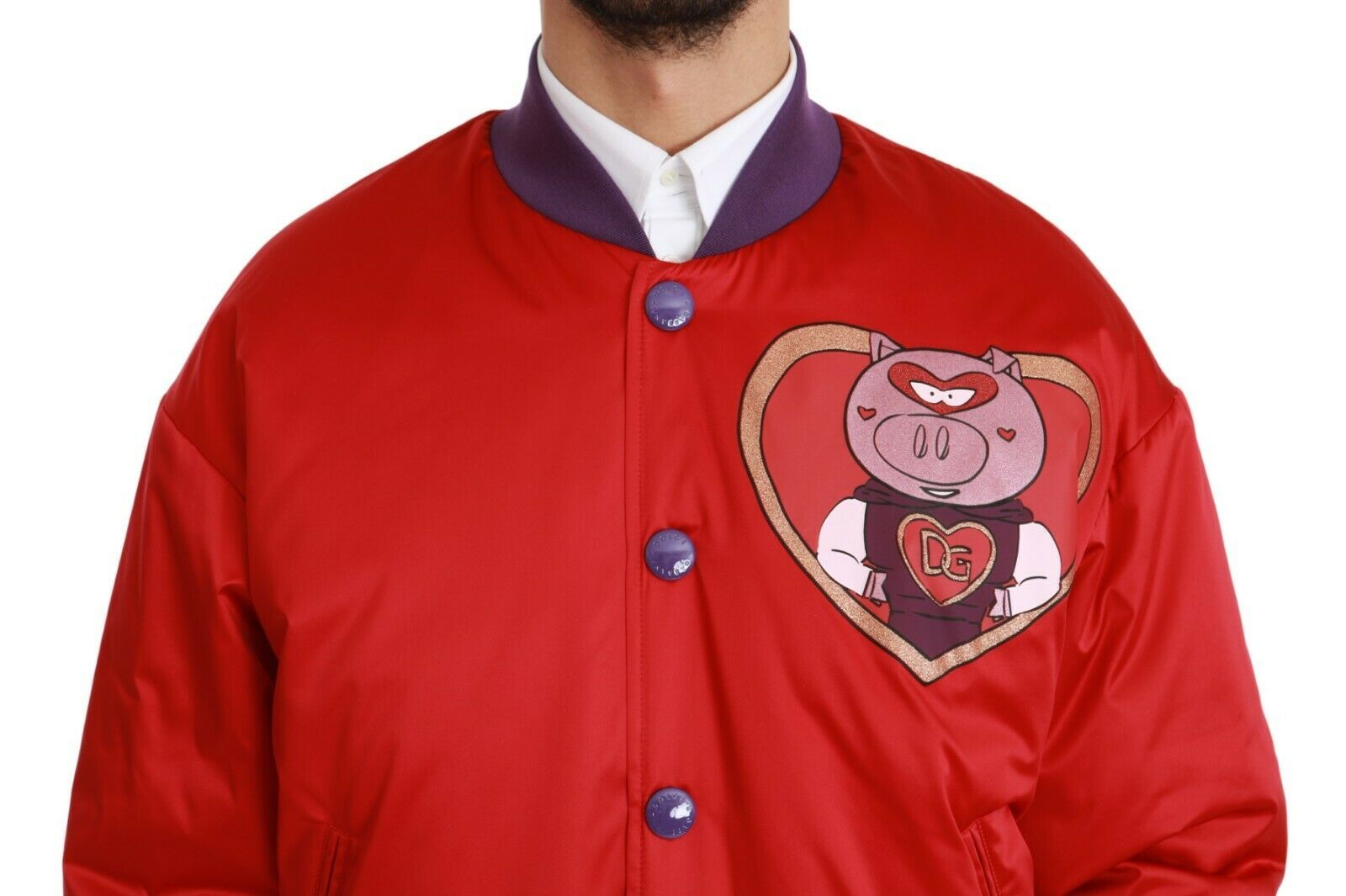 Dolce & Gabbana Röd GRISENS ÅR Bomberjacka