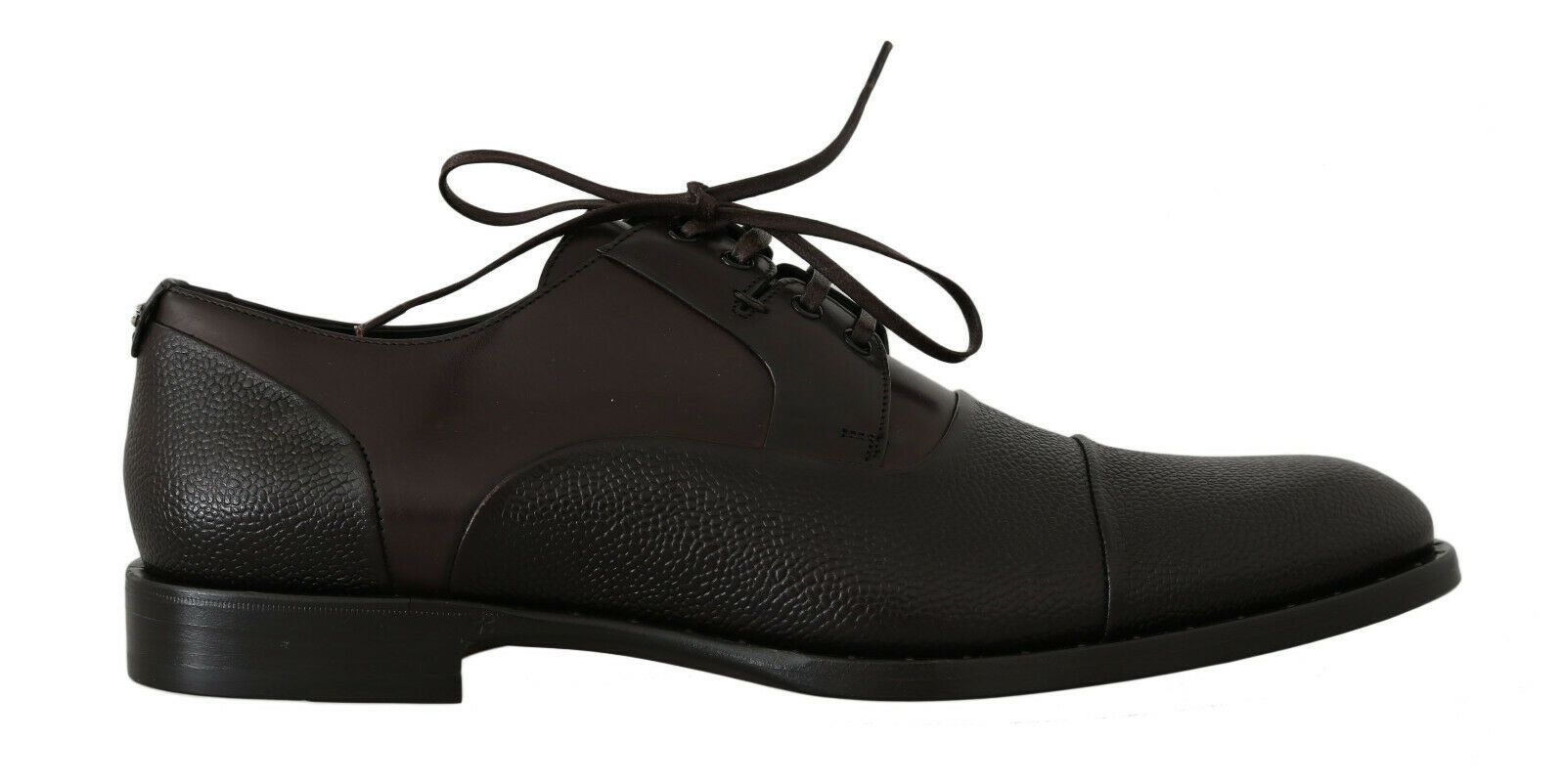 Dolce & Gabbana Bruna Läderskor med Snörning Herr