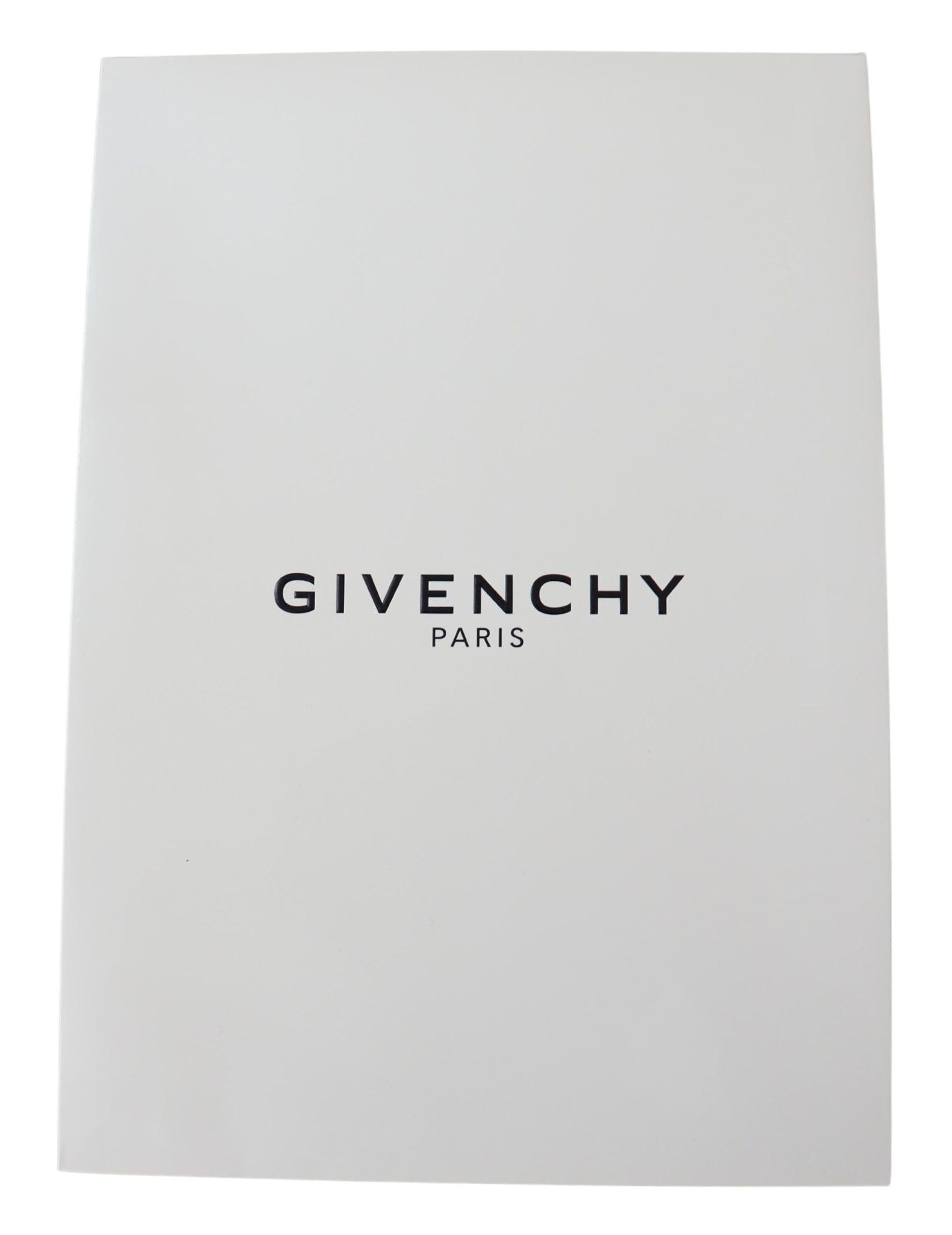 Givenchy Röd Svart Ull Unisex Vinter Varm Halsduk Omlottsjal
