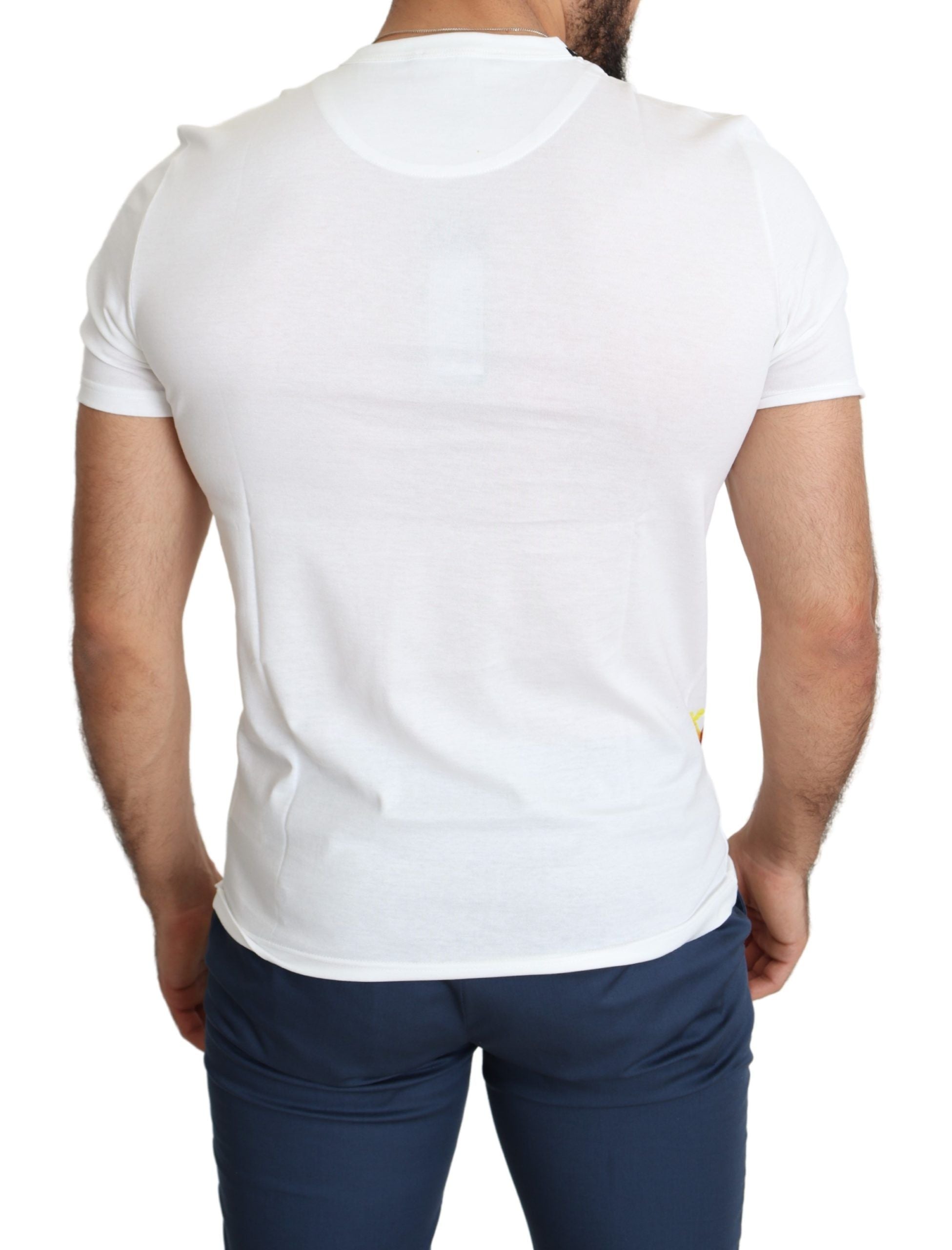 Dolce & Gabbana Vit Valentine-tryckt bomulls-t-shirt för män