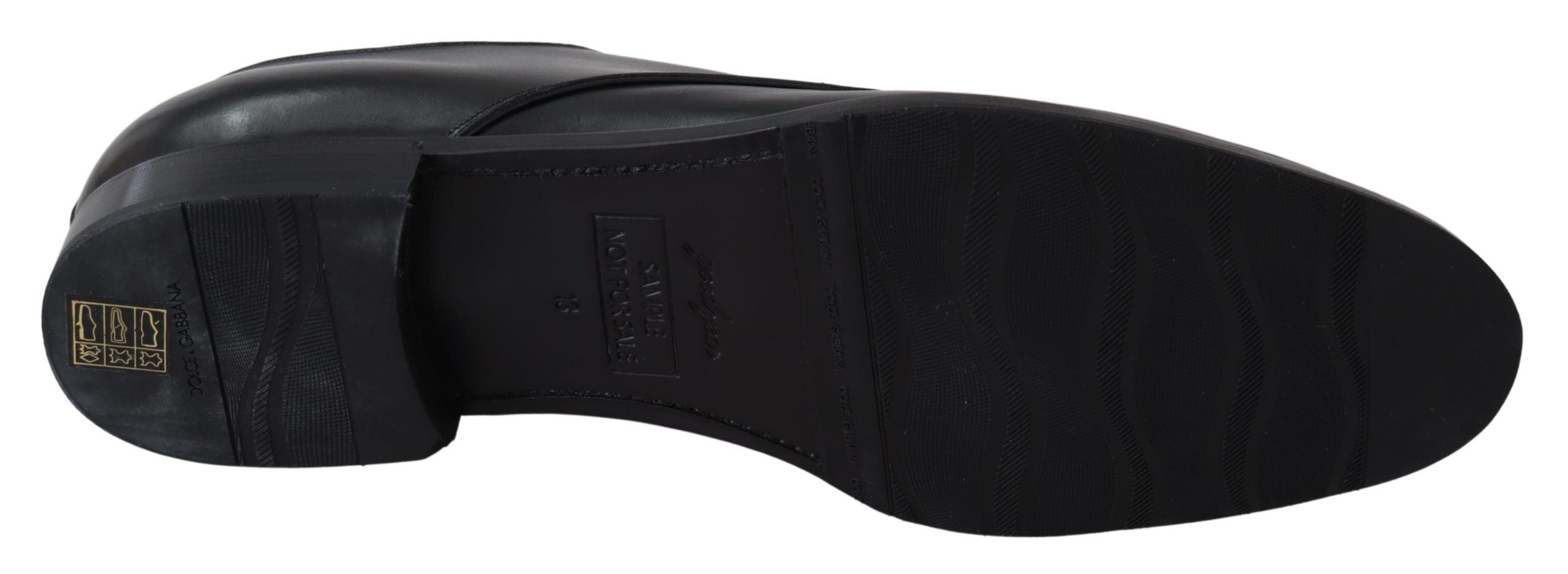 Dolce & Gabbana svarta läderskor SARTORIA handgjorda