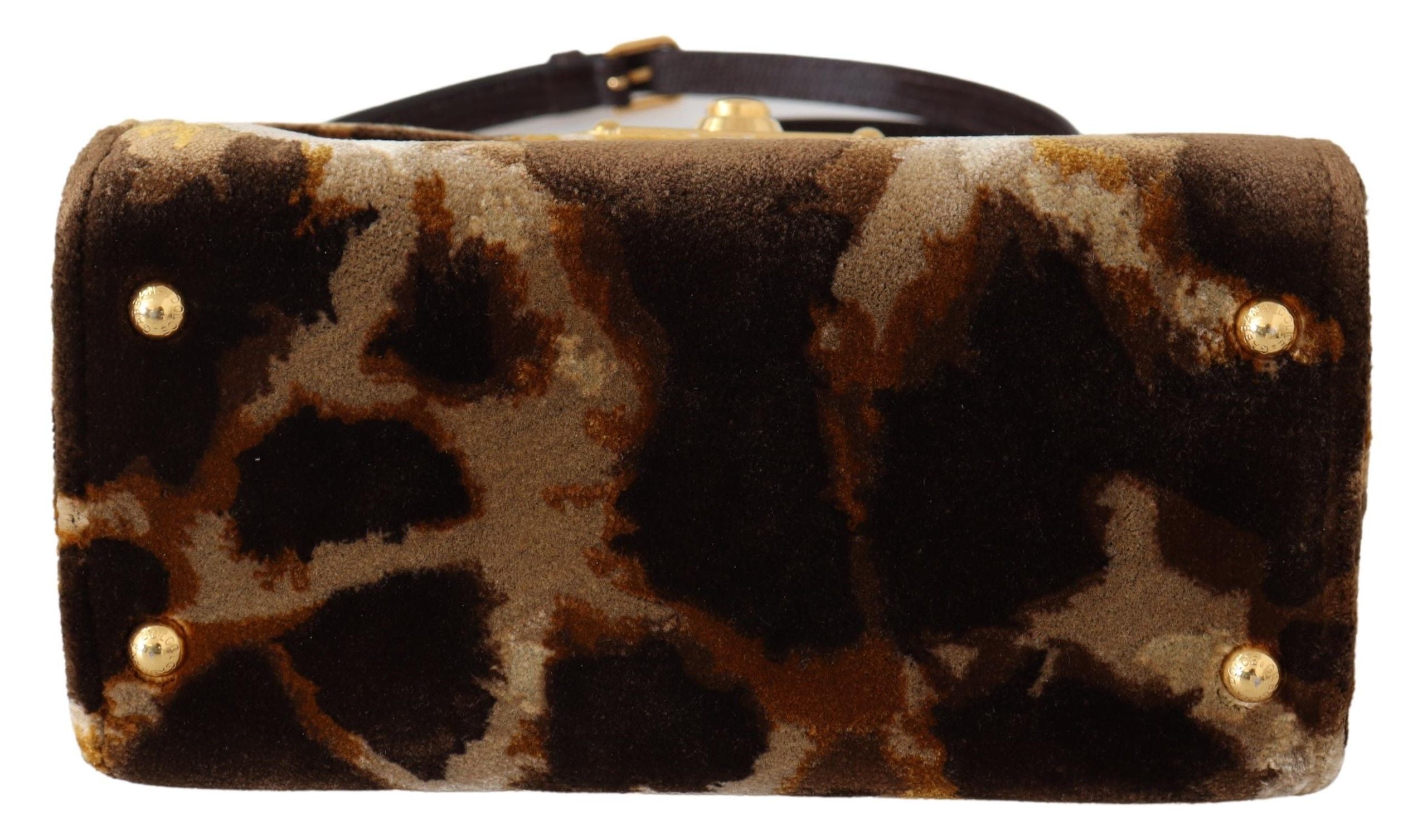 Dolce & Gabbana Brown Giraffe Crossbody Purse Borse VÄLKOMMEN Purse