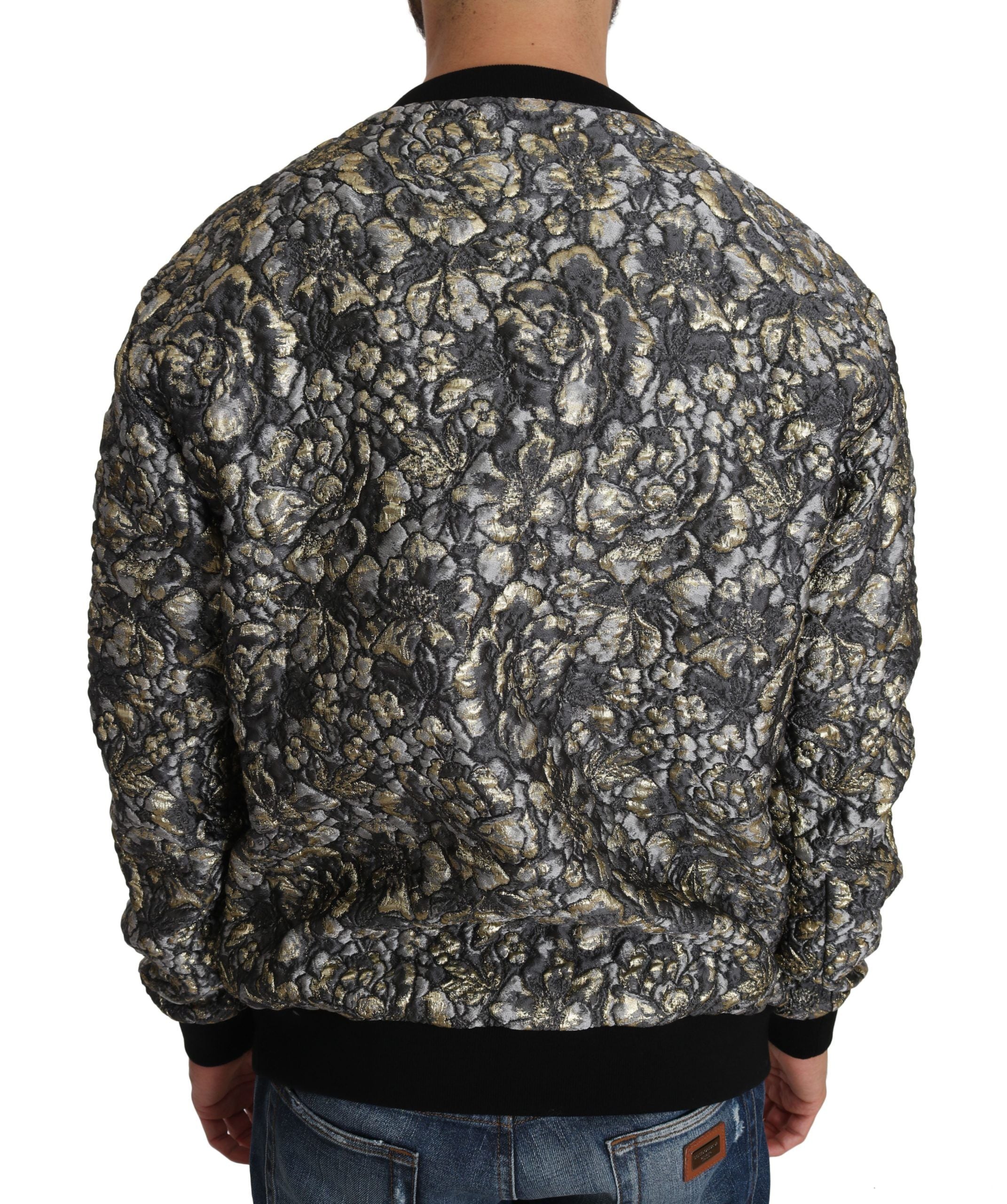 Dolce & Gabbana Flerfärgad SAMBA Jacquard Palmtree Pullover Tröja