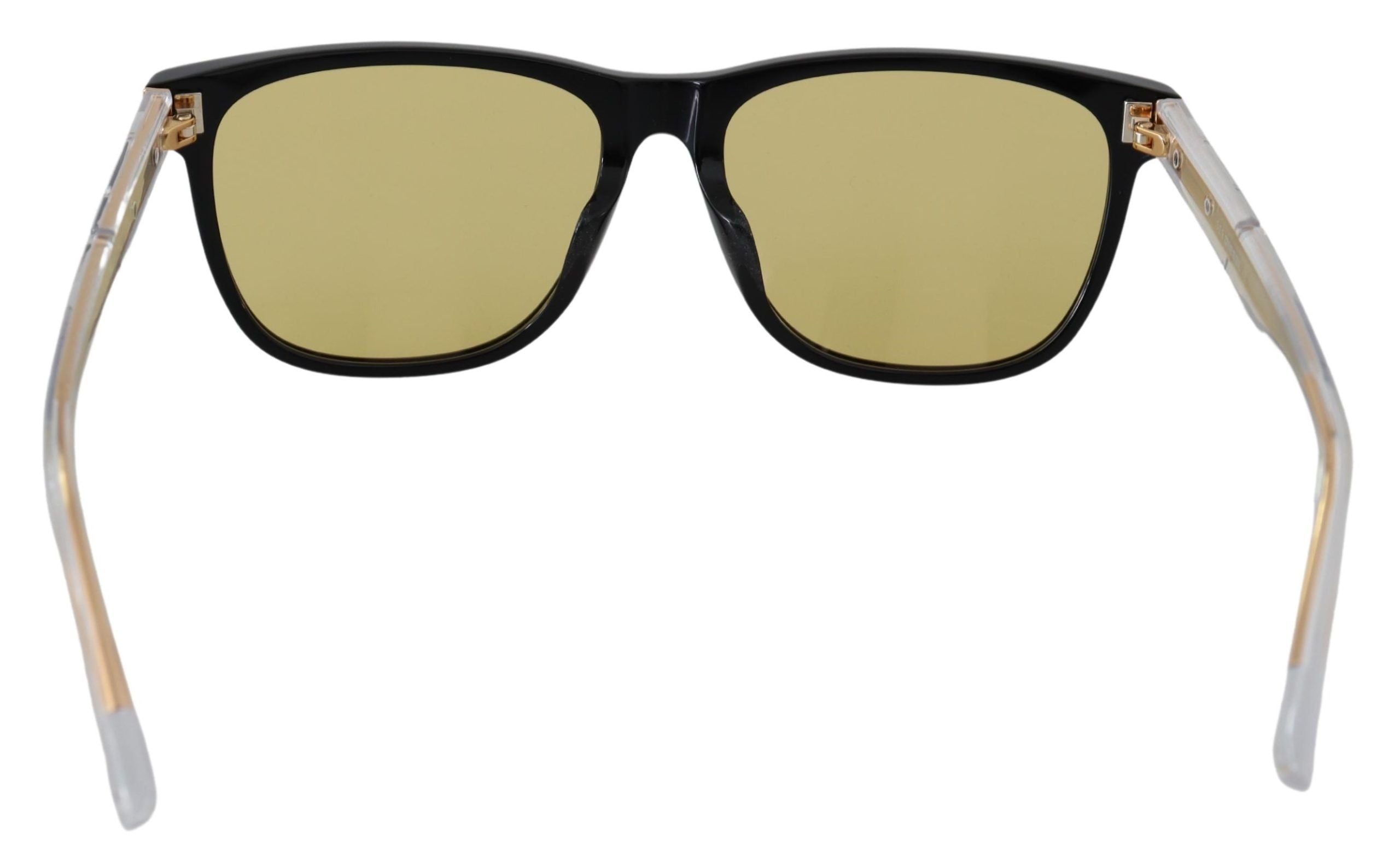 Diesel DL0330-D 01E 57 solglasögon med svarta bågar och genomskinliga glas