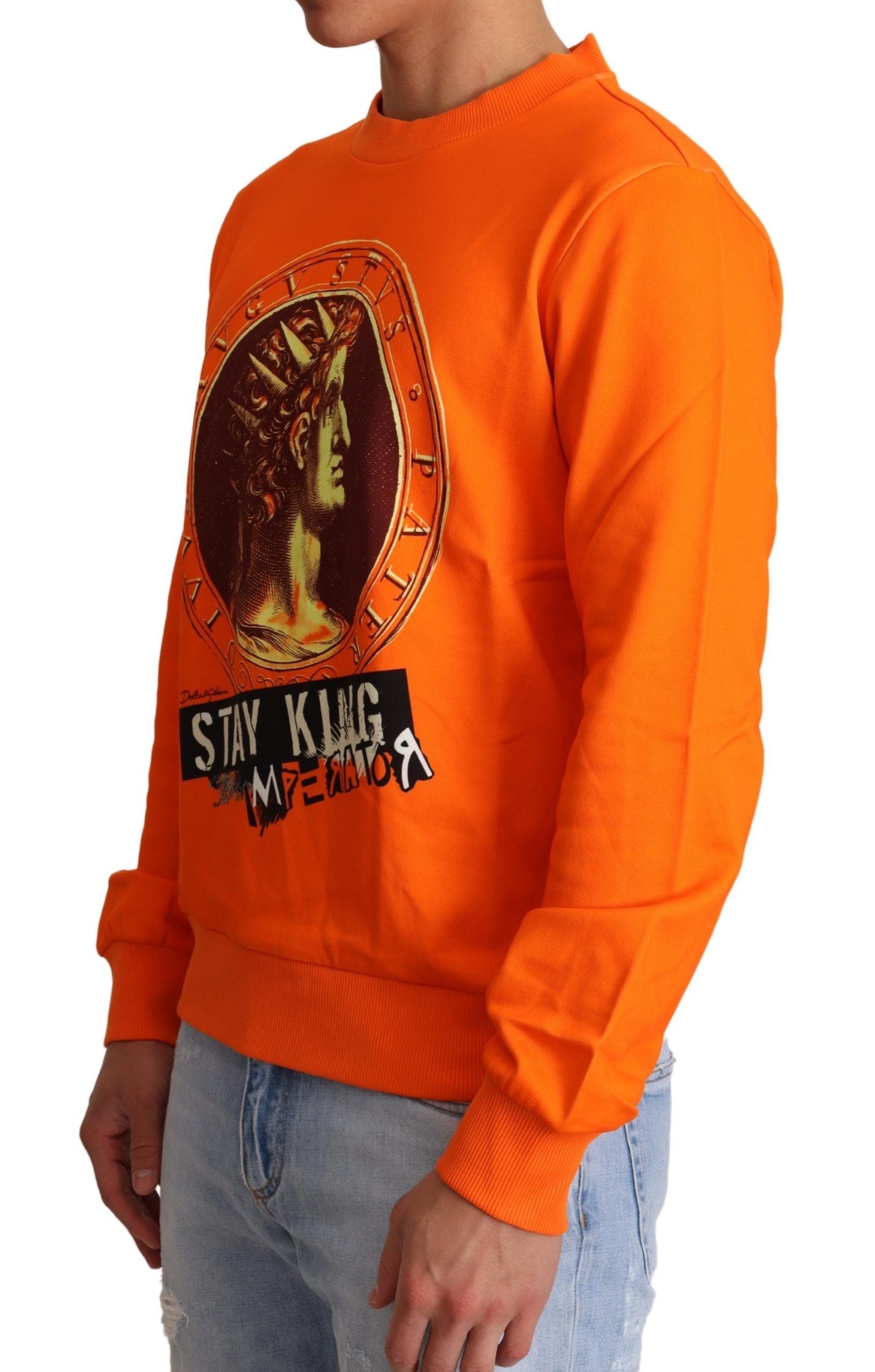 Dolce & Gabbana Orange King Caesar Bomullströja