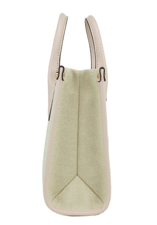 Michael Kors Mirella Liten Puderblush Canvas Shopper Axelväska