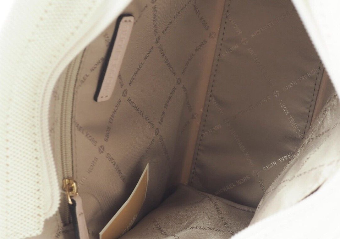 Michael Kors Mirella Liten Puderblush Canvas Shopper Axelväska