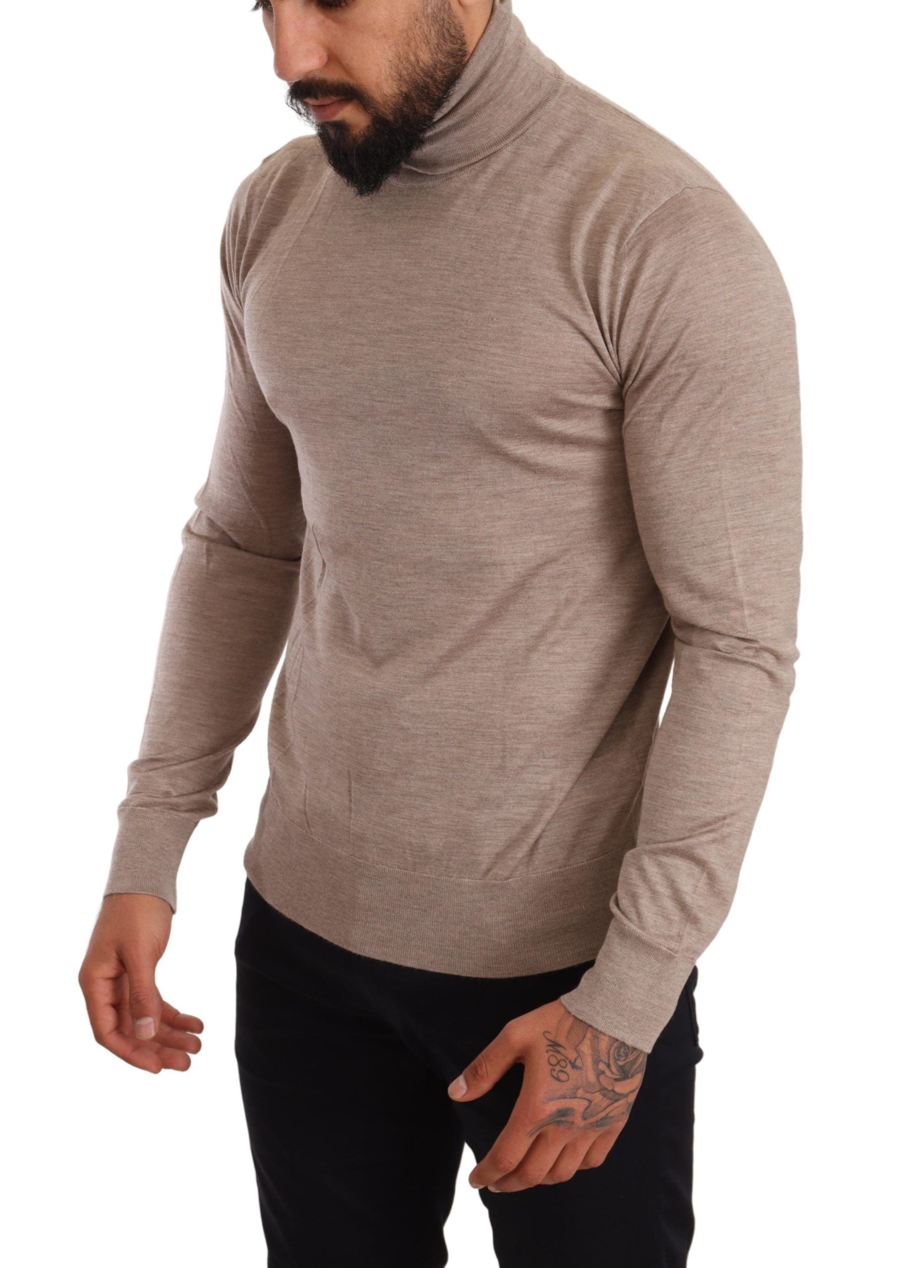 Dolce & Gabbana Beige Kashmir Polotröja