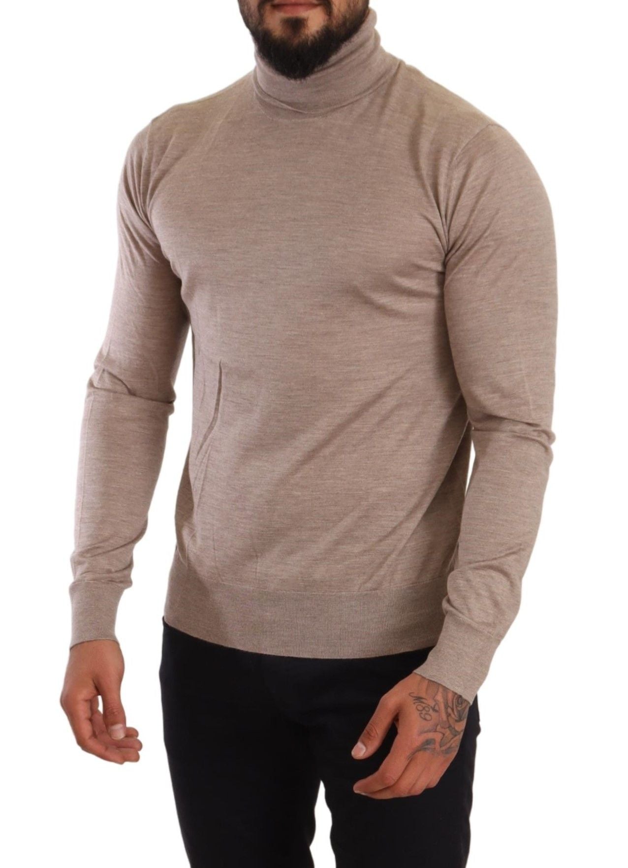 Dolce & Gabbana Beige Kashmir Polotröja