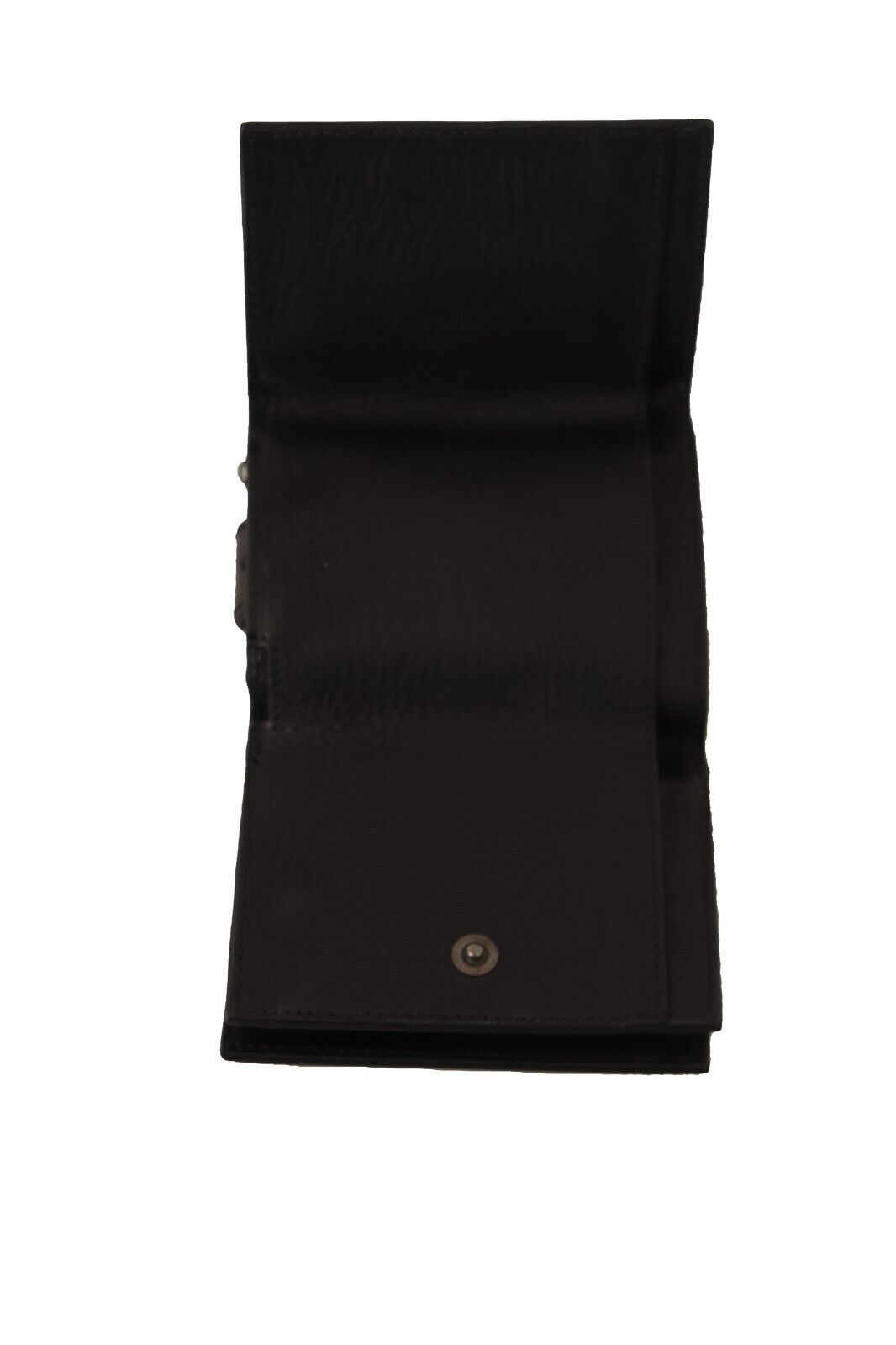 Dolce & Gabbana Svart Läder Trifold Plånbok Bälte Multi Kit Plånbok