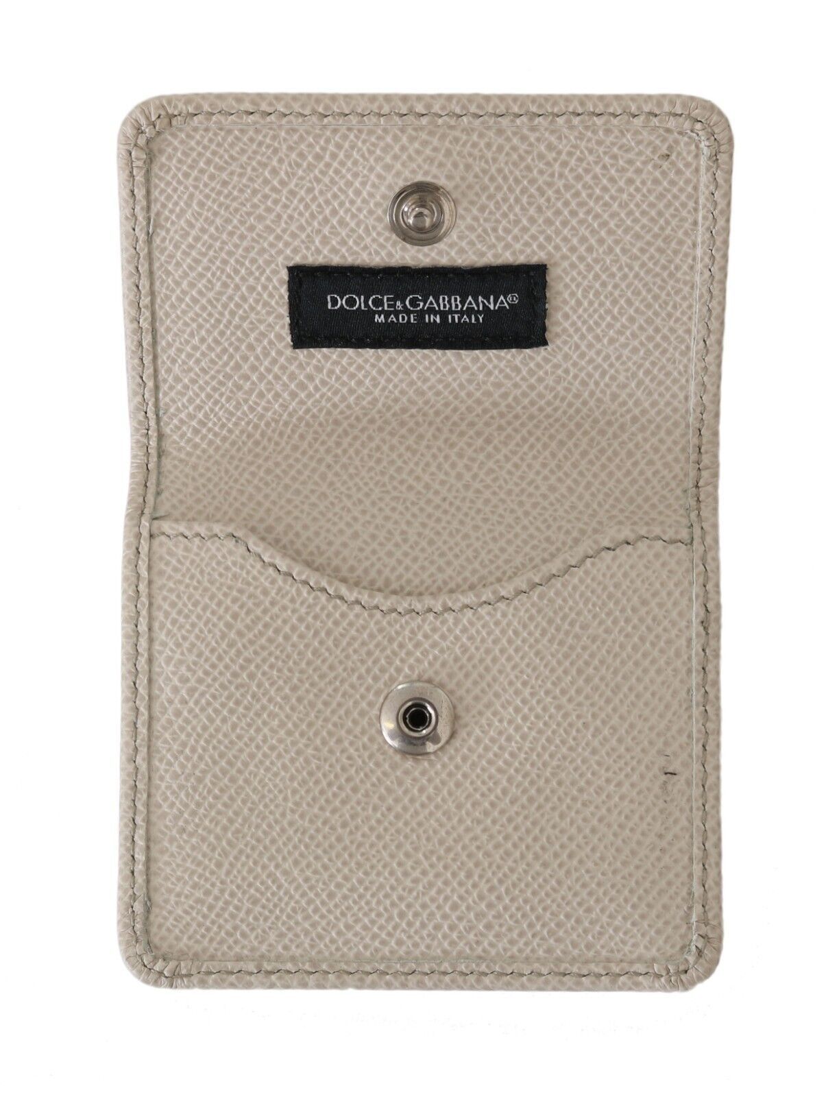 Dolce & Gabbana Vit Dauphine Läderväska med Plånbok och Kondomfodral