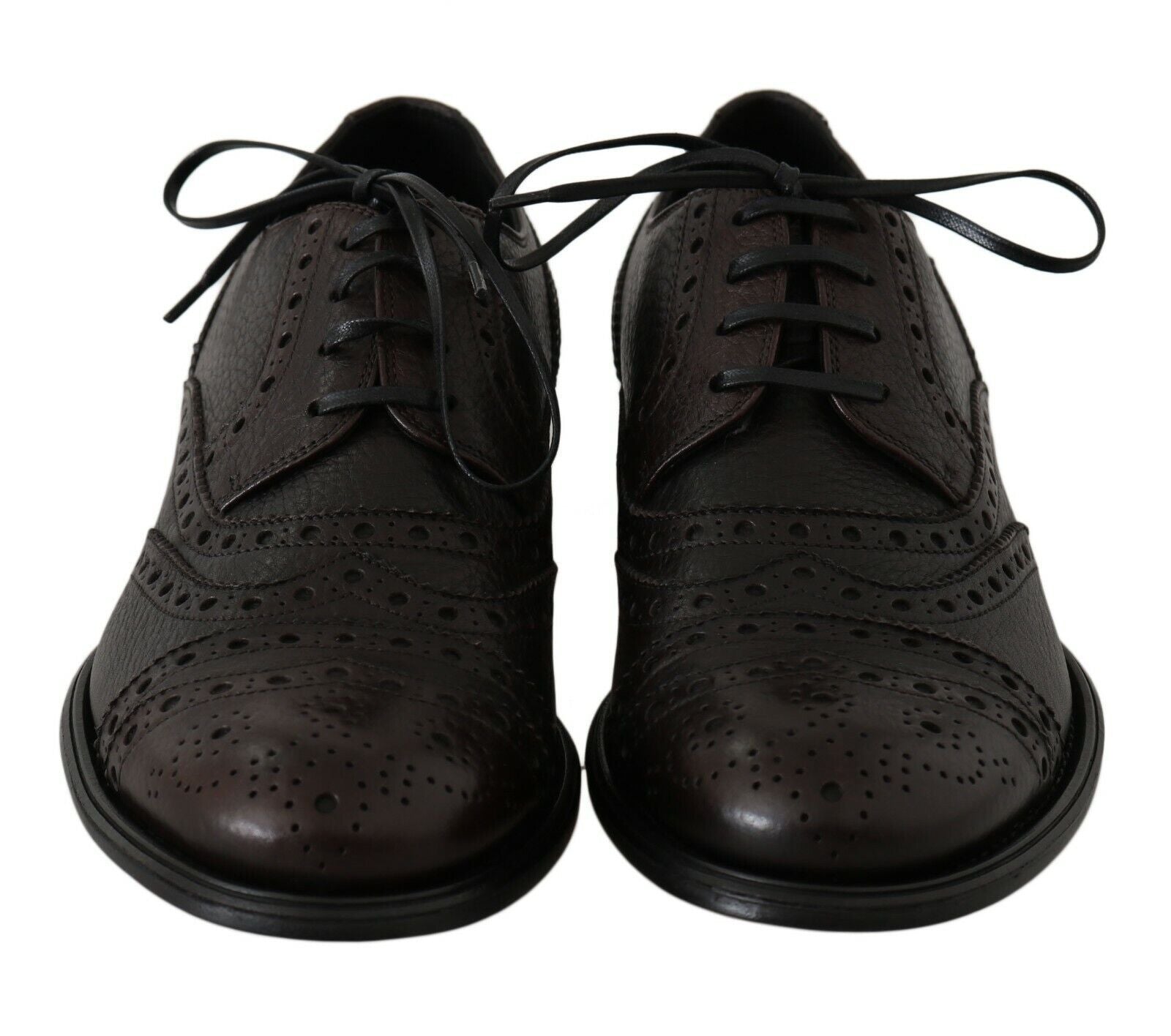 Dolce & Gabbana Bruna Läder Wingtip Derby Formella Skor