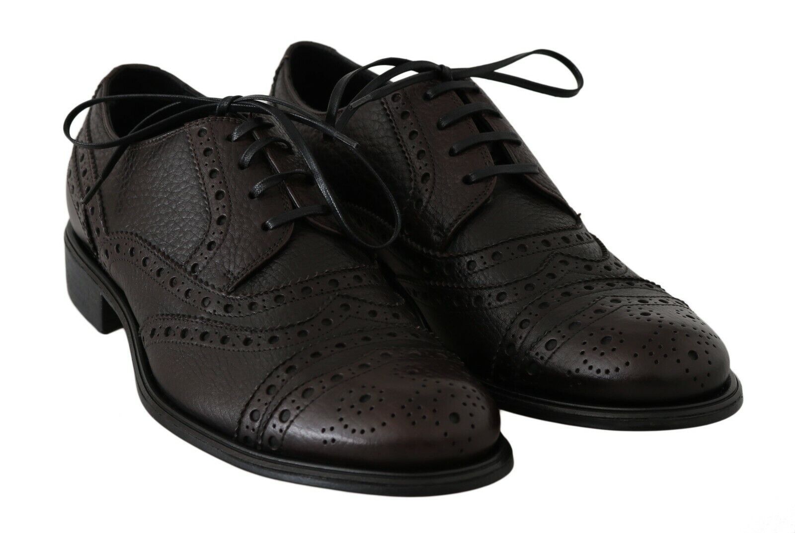 Dolce & Gabbana Bruna Läder Wingtip Derby Formella Skor