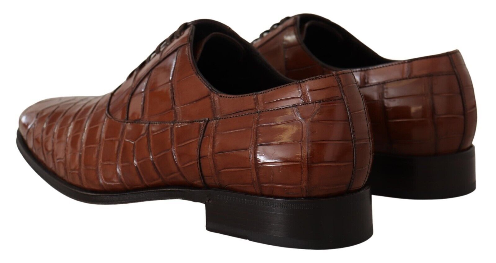 Dolce & Gabbana Bruna Krokodilskinnsskor Herr Formella Derbyskor