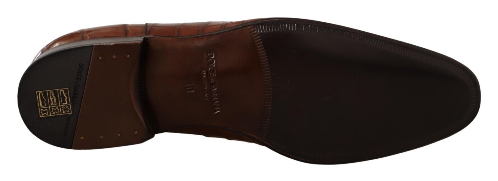 Dolce & Gabbana Bruna Krokodilskinnsskor Herr Formella Derbyskor