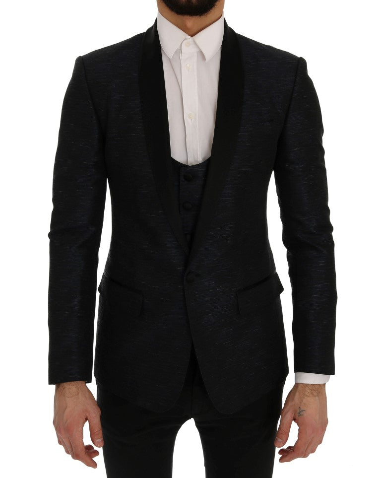 Dolce & Gabbana Blå MARTINI Slim 2-delad Kavaj