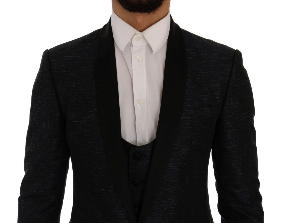 Dolce & Gabbana Blå MARTINI Slim 2-delad Kavaj