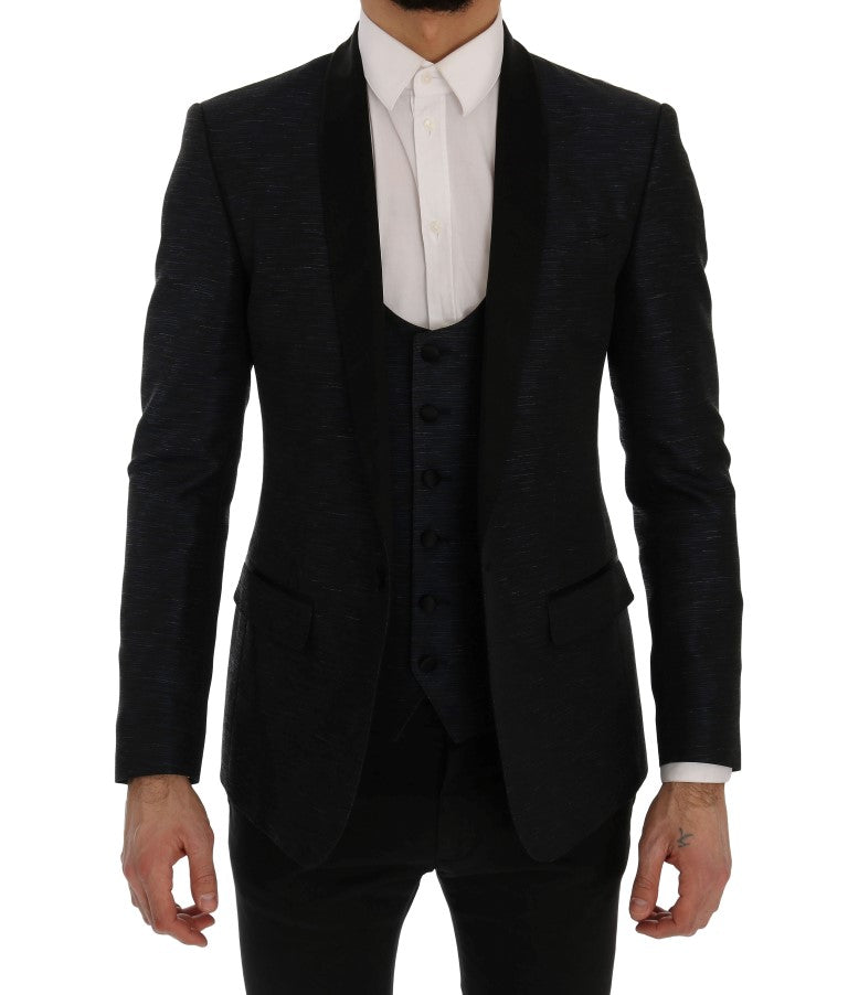 Dolce & Gabbana Blå MARTINI Slim 2-delad Kavaj
