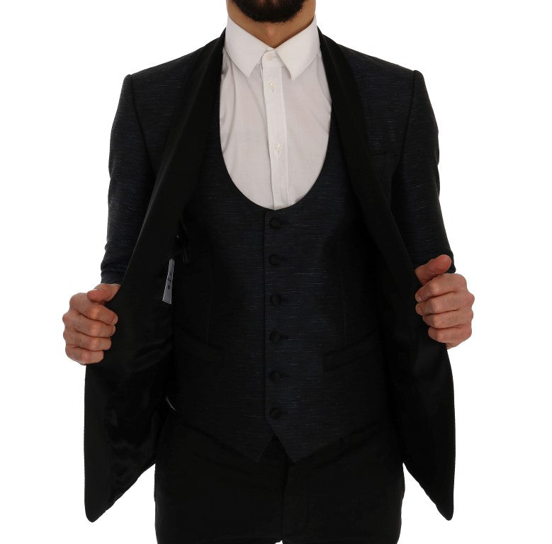 Dolce & Gabbana Blå MARTINI Slim 2-delad Kavaj