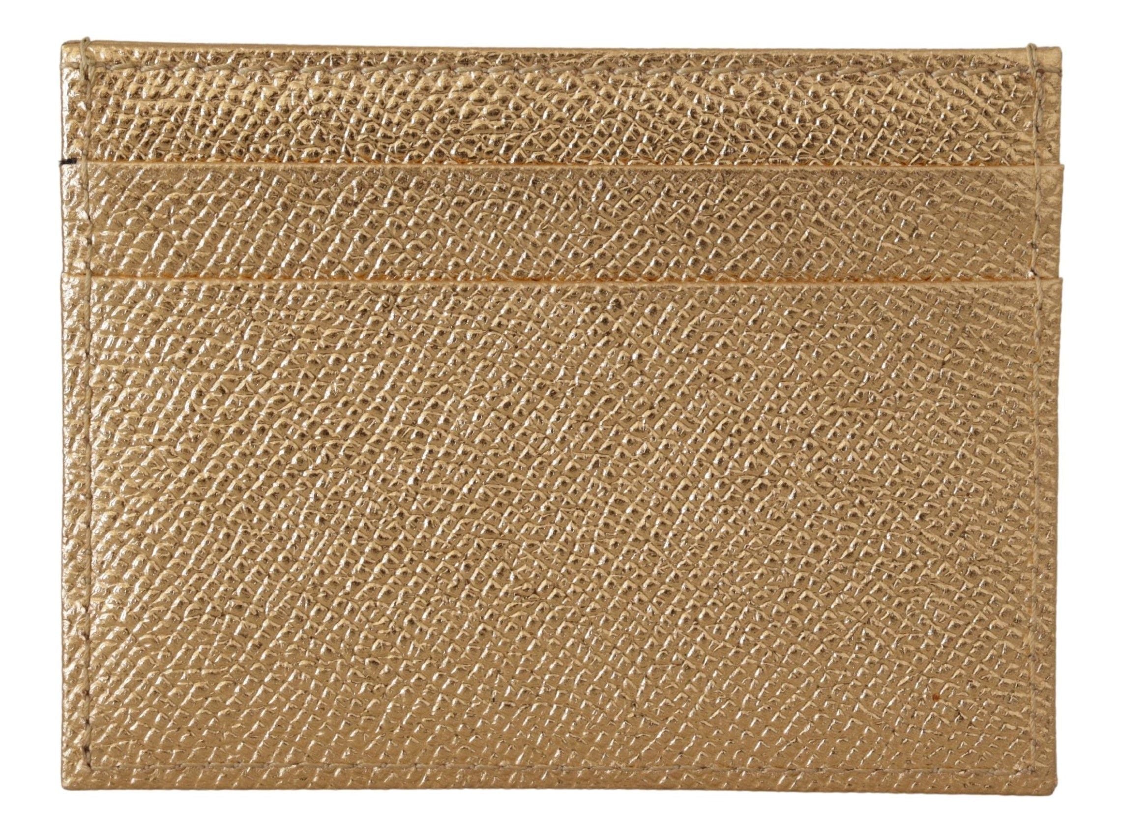 Dolce & Gabbana Guldfärgad Läder