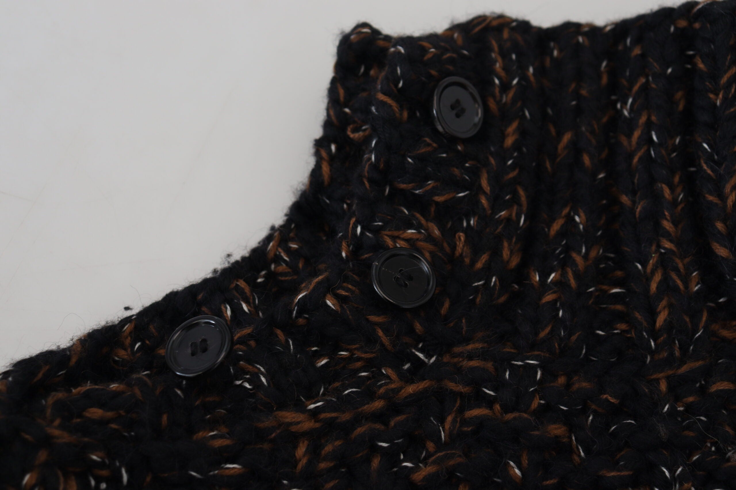 Dolce & Gabbana Brown Fatto A Mano Tröja med turtleneck