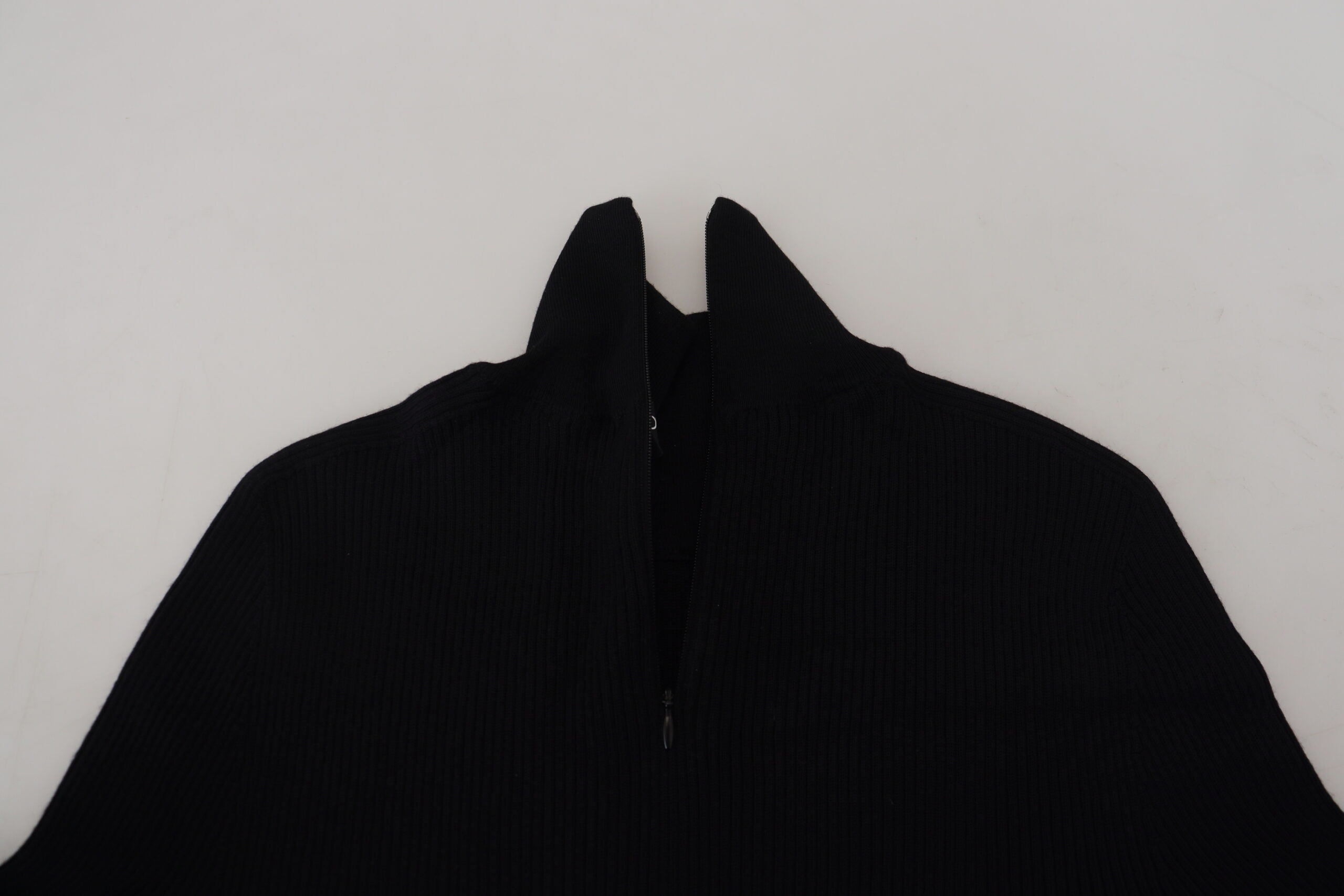 Dolce & Gabbana Svart Halv Dragkedja Polotröja