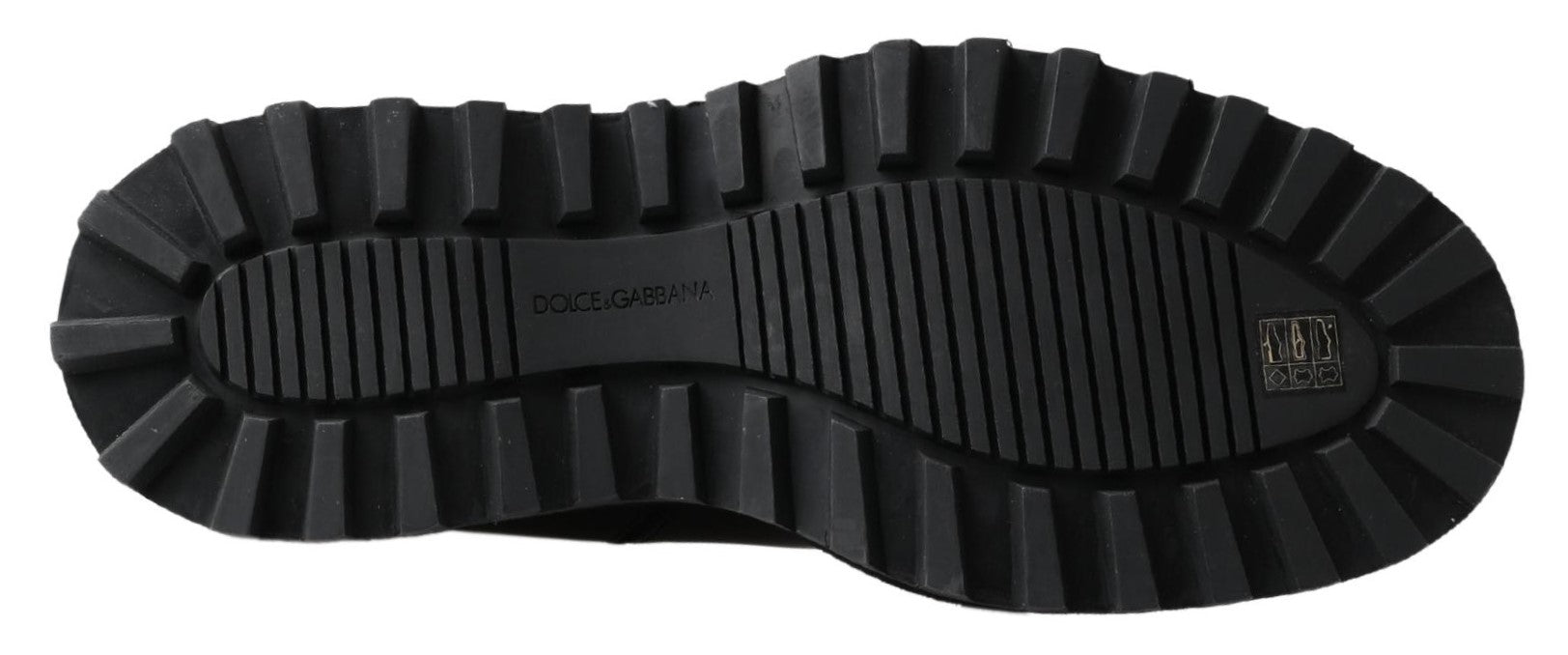 Dolce & Gabbana svarta slip-on-stövlar i läder med stretch