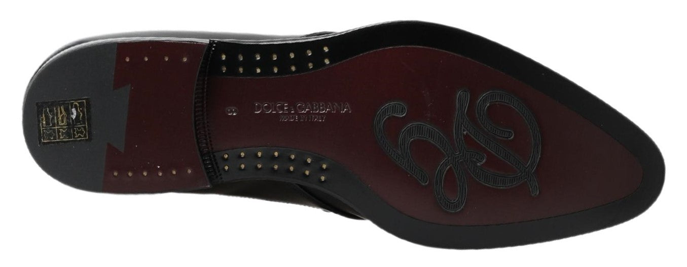 Dolce & Gabbana Svarta Derby Formella Skor