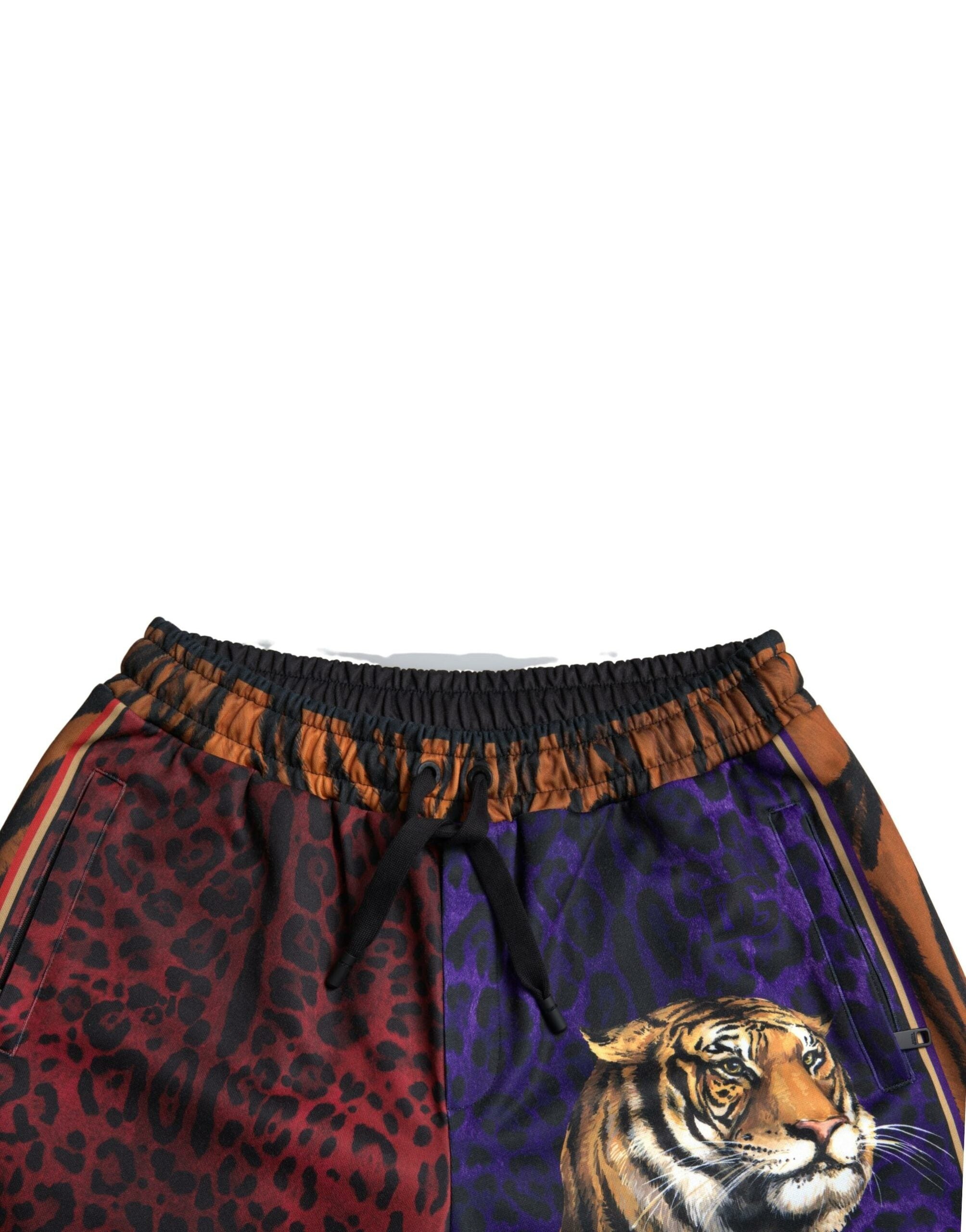 Dolce & Gabbana Flerfärgade Tigermönstrade Bermudashorts för Herr