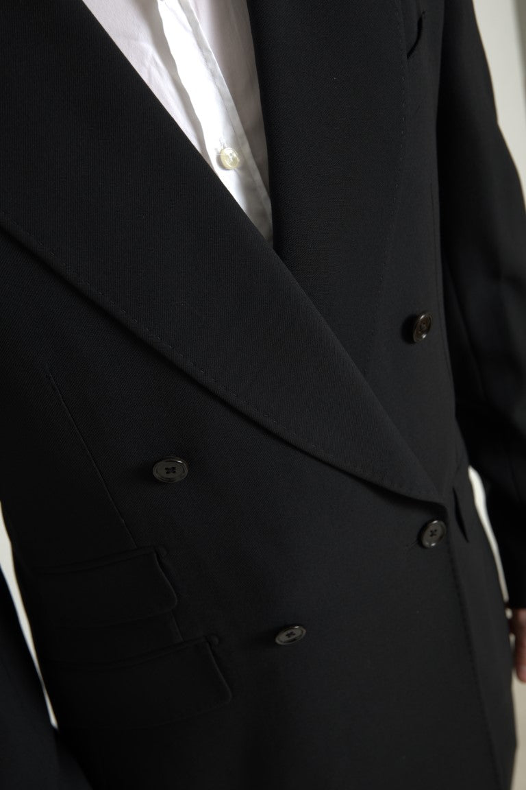 Dolce & Gabbana Svart 2-delad dubbelknäppt kostym från SICILIA