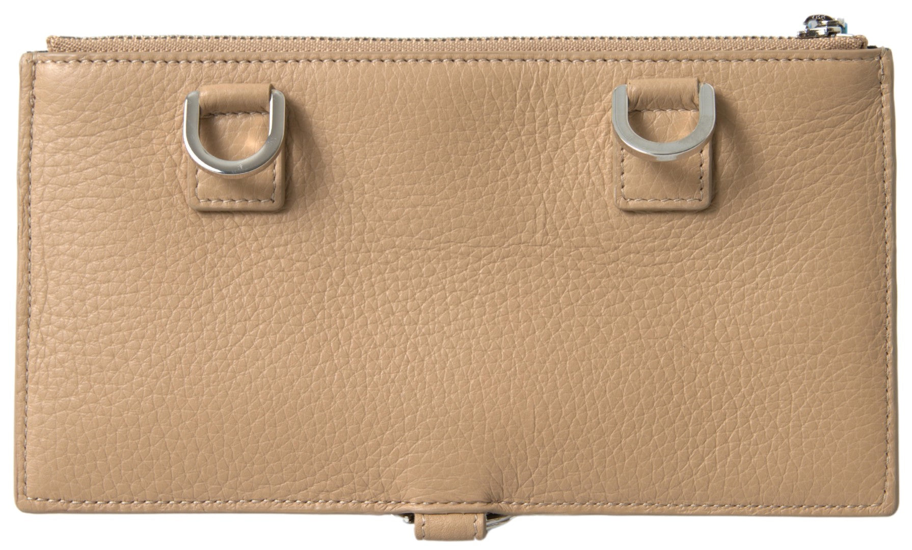 Dolce & Gabbana Beige Läder Axelremsplånbok med Korthållare