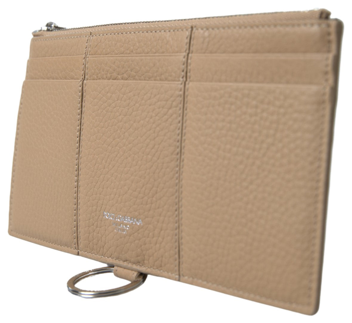 Dolce & Gabbana Beige Läder Axelremsplånbok med Korthållare