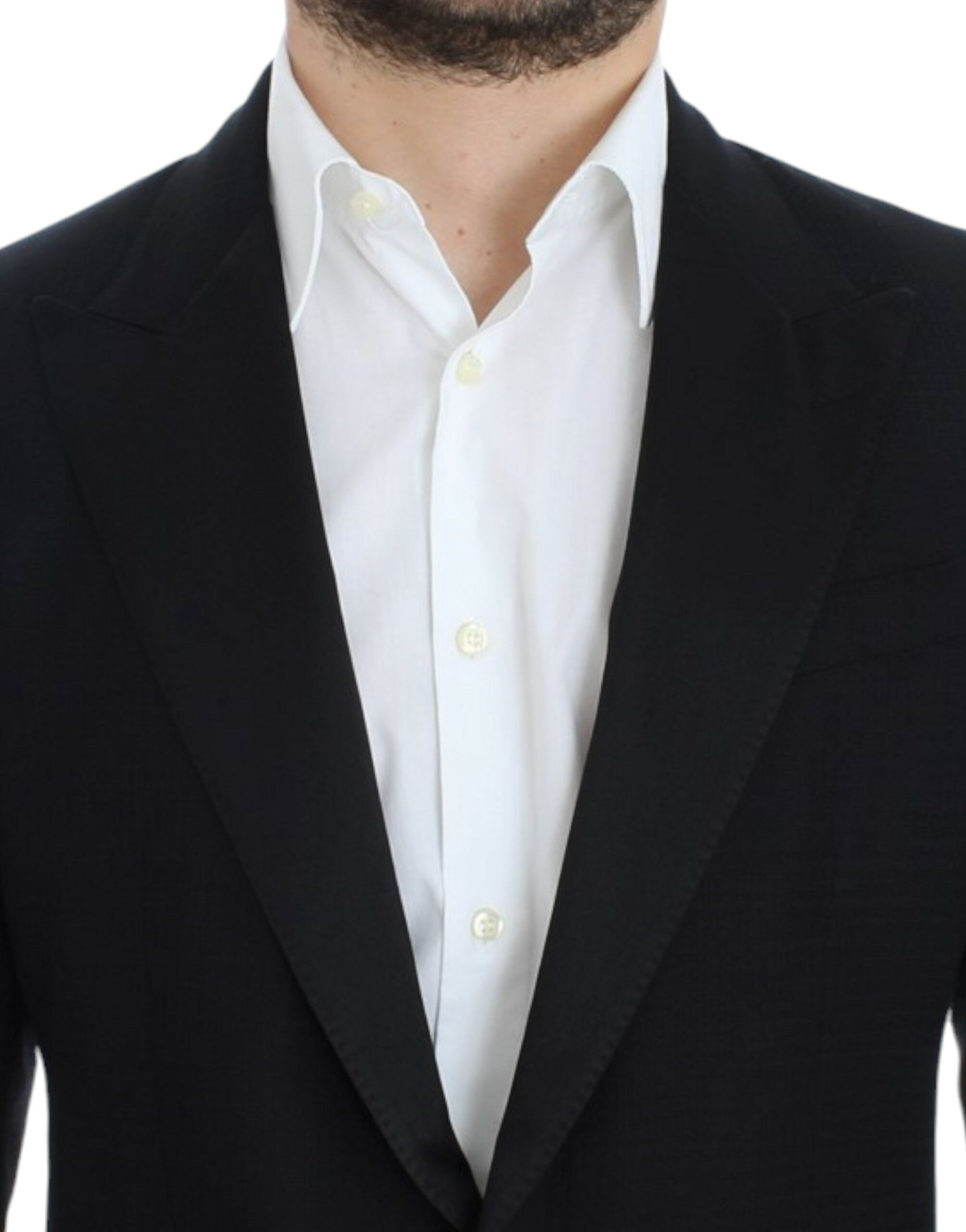 Dolce & Gabbana Svart ull-siden SICILIA kavaj