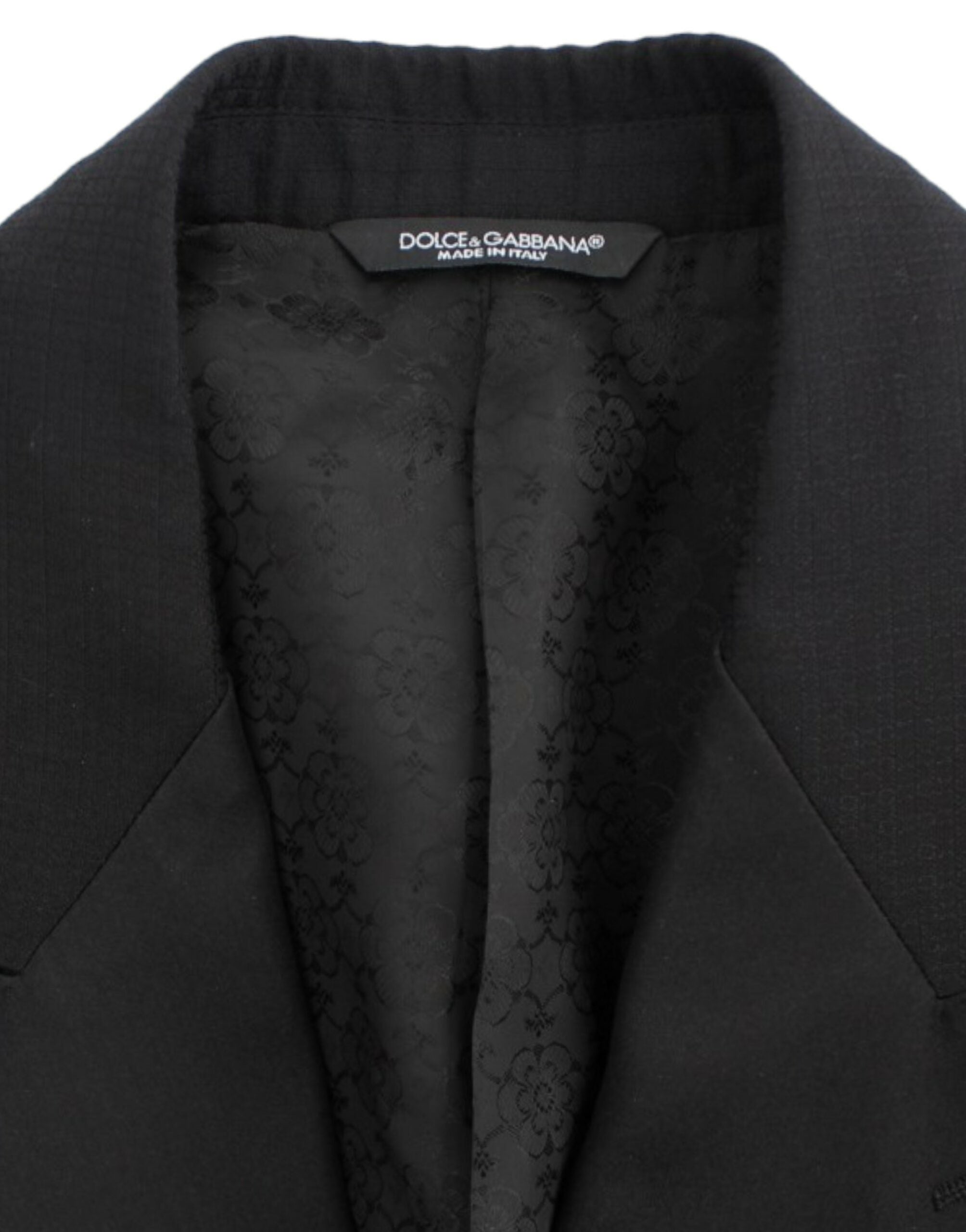 Dolce & Gabbana Svart ull-siden SICILIA kavaj