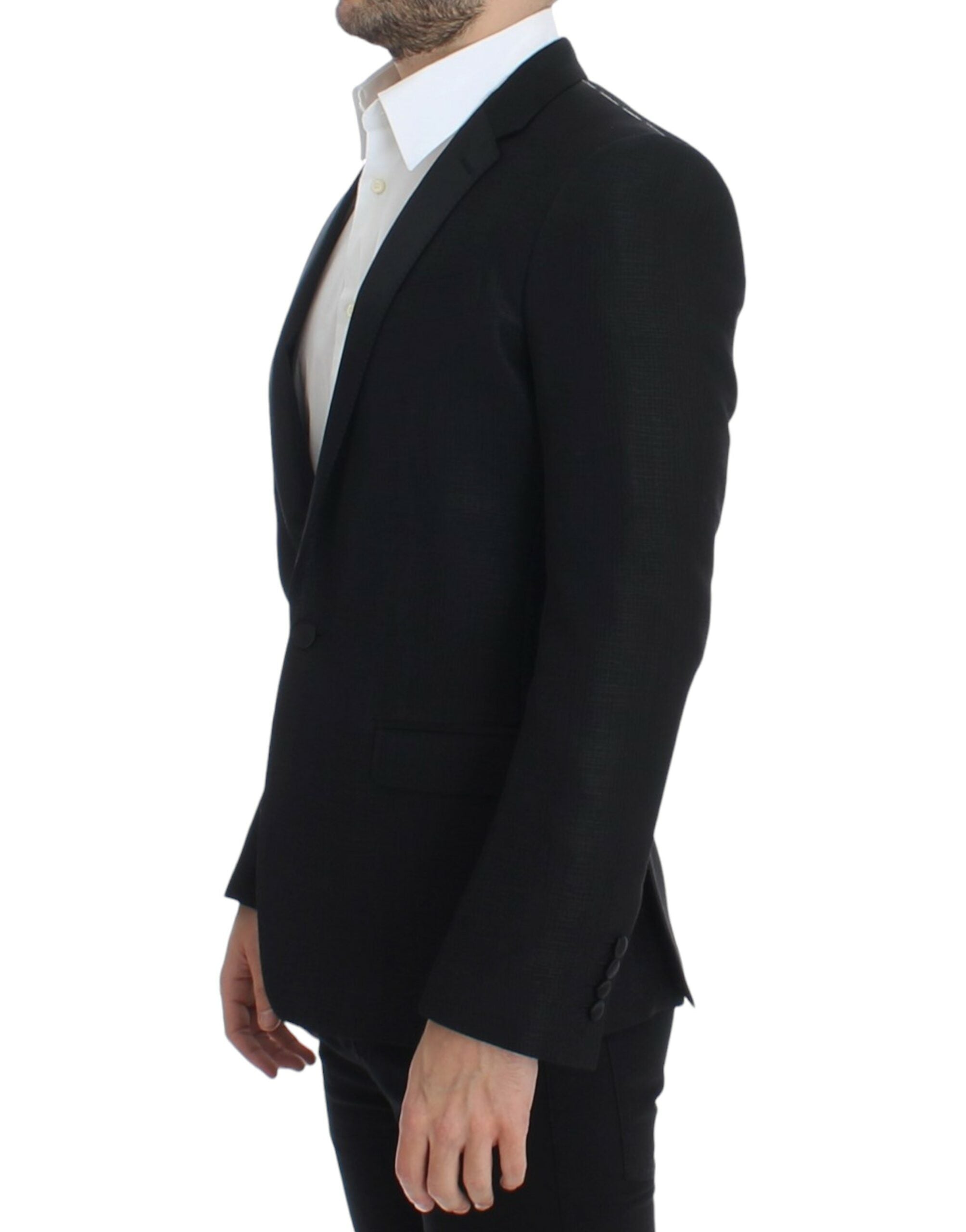 Dolce & Gabbana Svart ull MARTINI smal kavaj