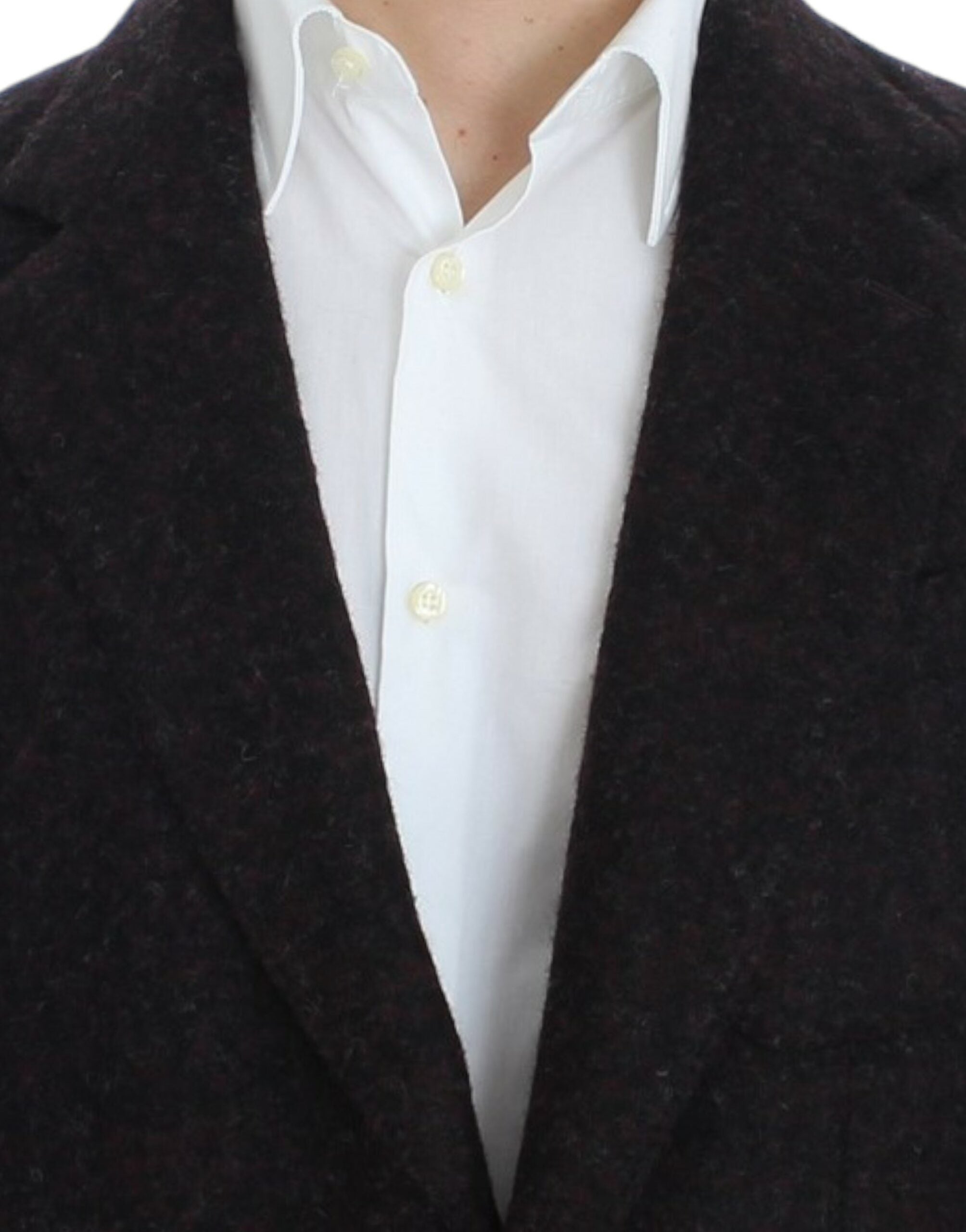 Dolce & Gabbana Bordeaux alpaga blazer med två knappar
