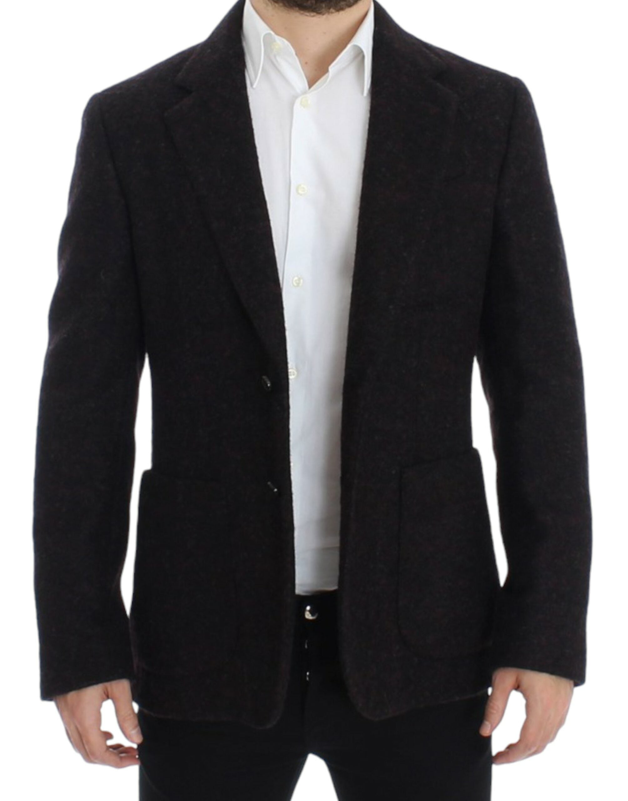 Dolce & Gabbana Bordeaux alpaga blazer med två knappar