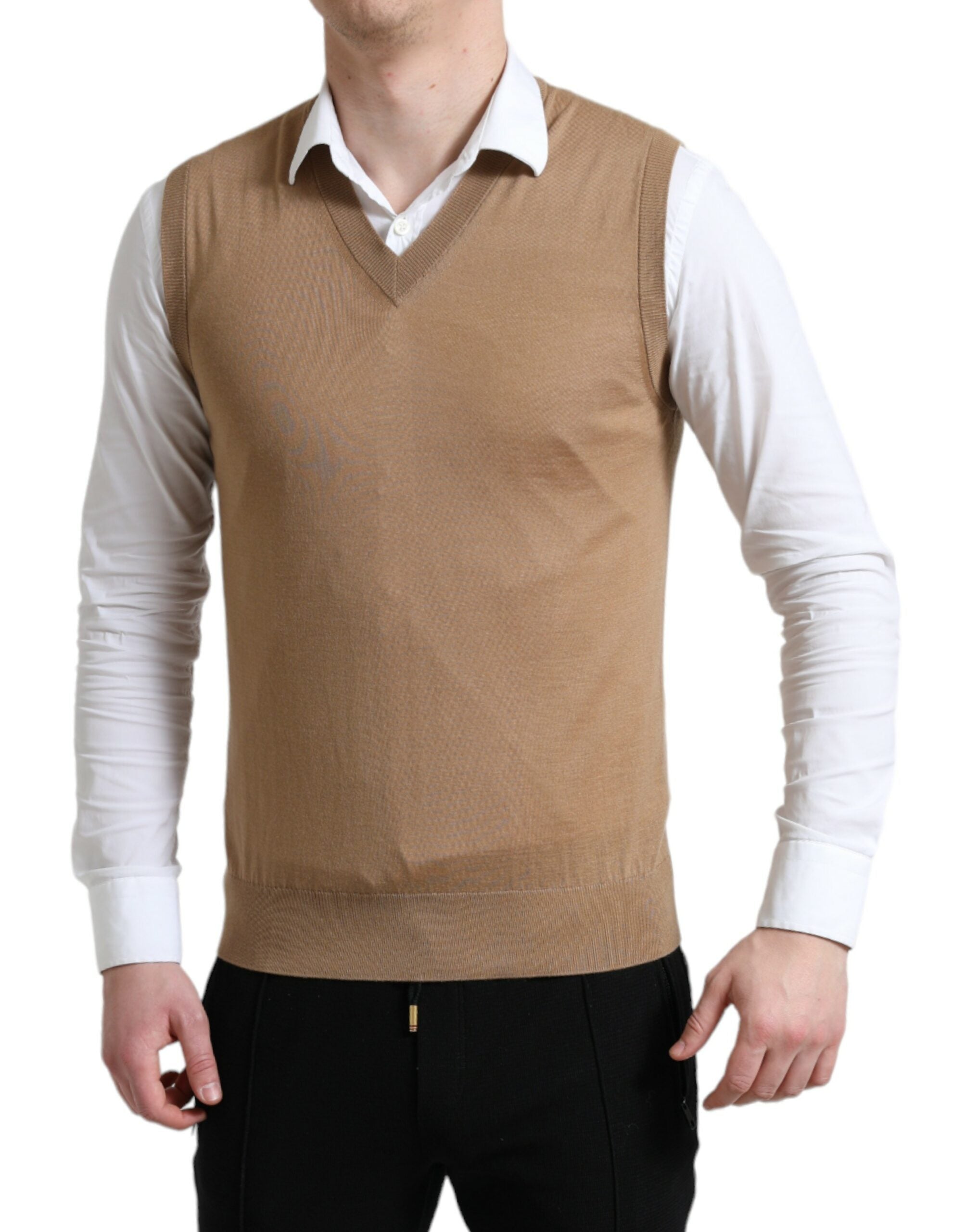 Dolce & Gabbana Brun Ärmlös Ulltröja