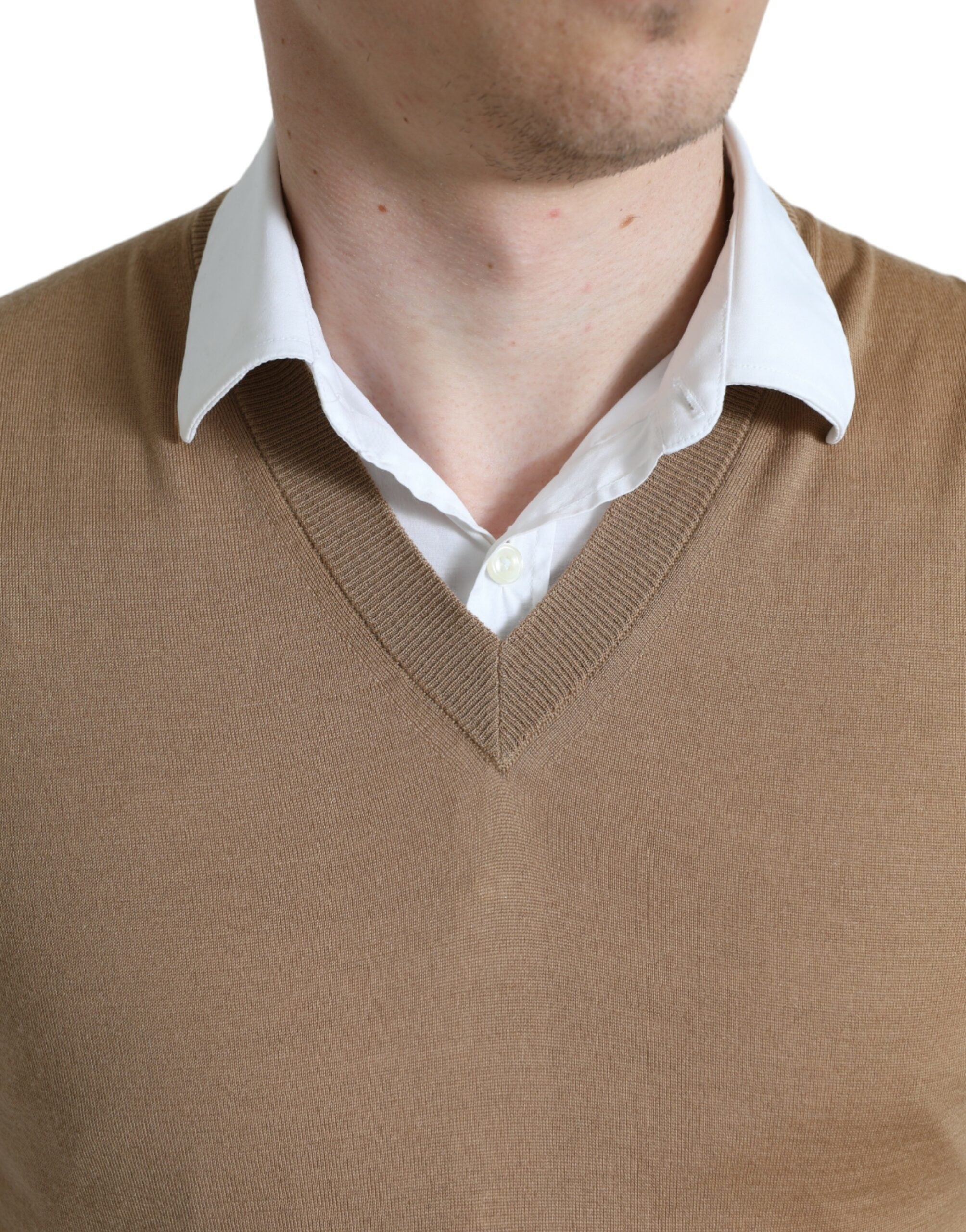 Dolce & Gabbana Brun Ärmlös Ulltröja