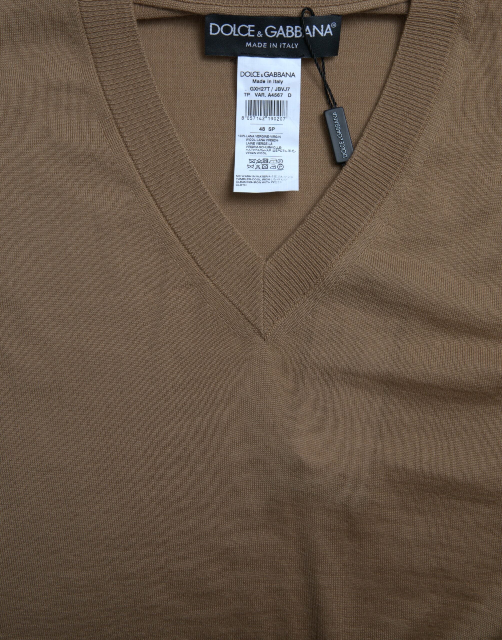 Dolce & Gabbana Brun Ärmlös Ulltröja