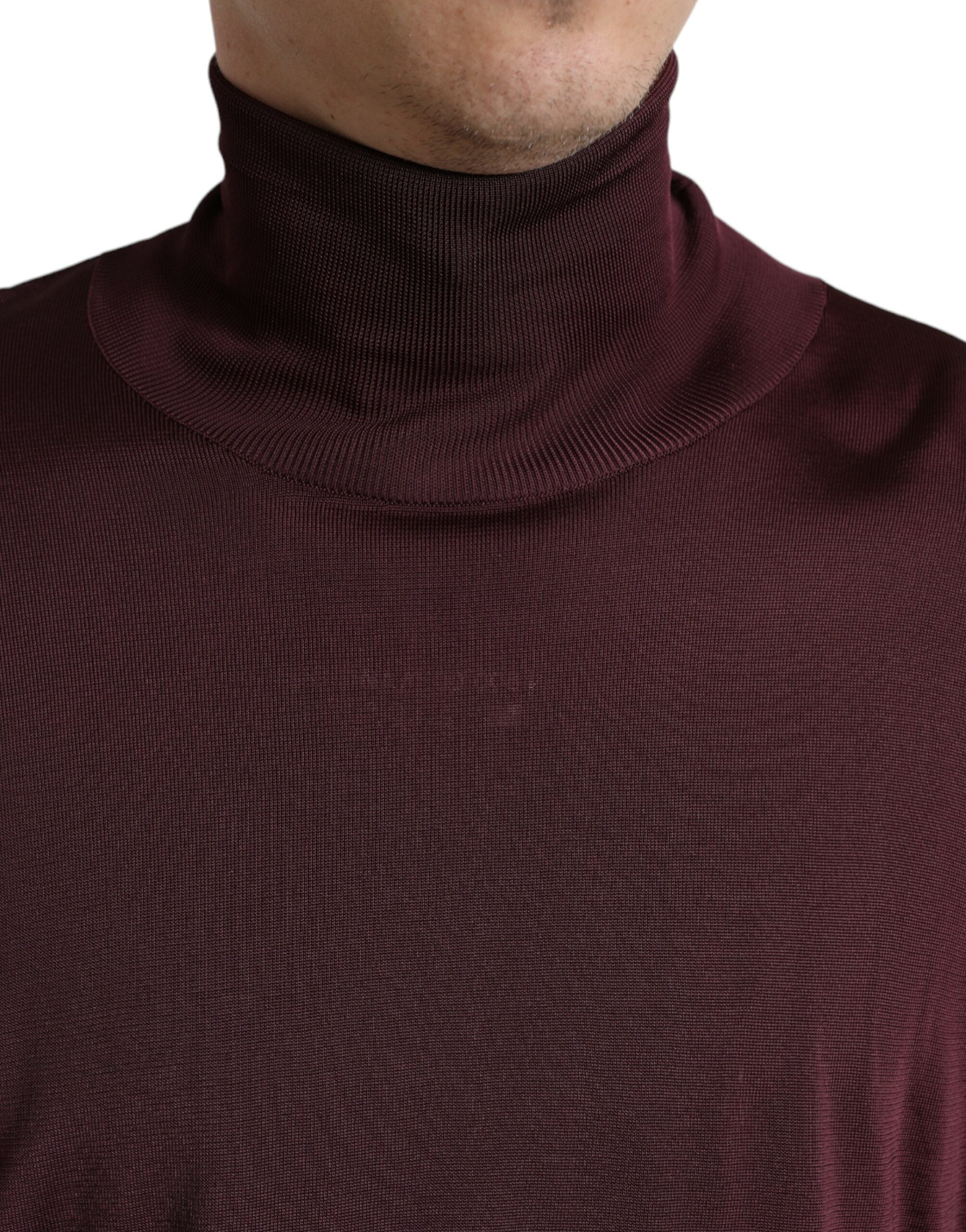 Dolce & Gabbana Rödbrun Viskos Polotröja