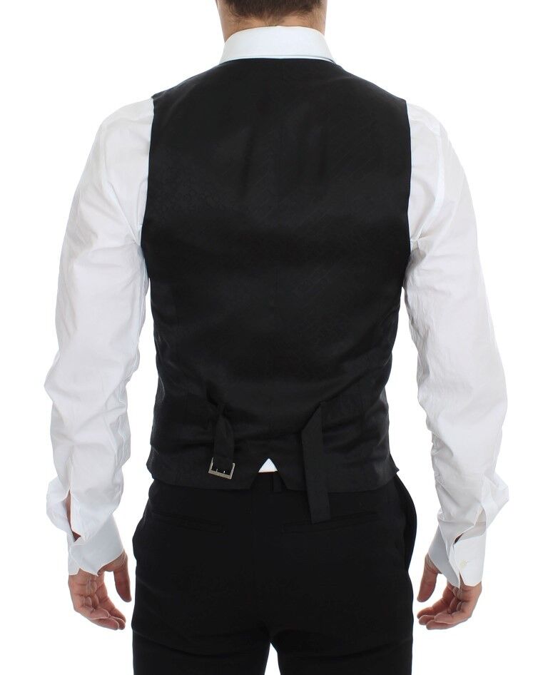 Dolce & Gabbana Blå Ull Festlig Väst
