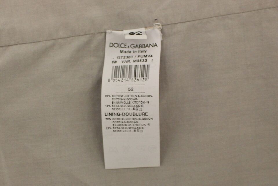 Dolce & Gabbana Beige Bomulls-Sidenblandad Klänning Västkavaj
