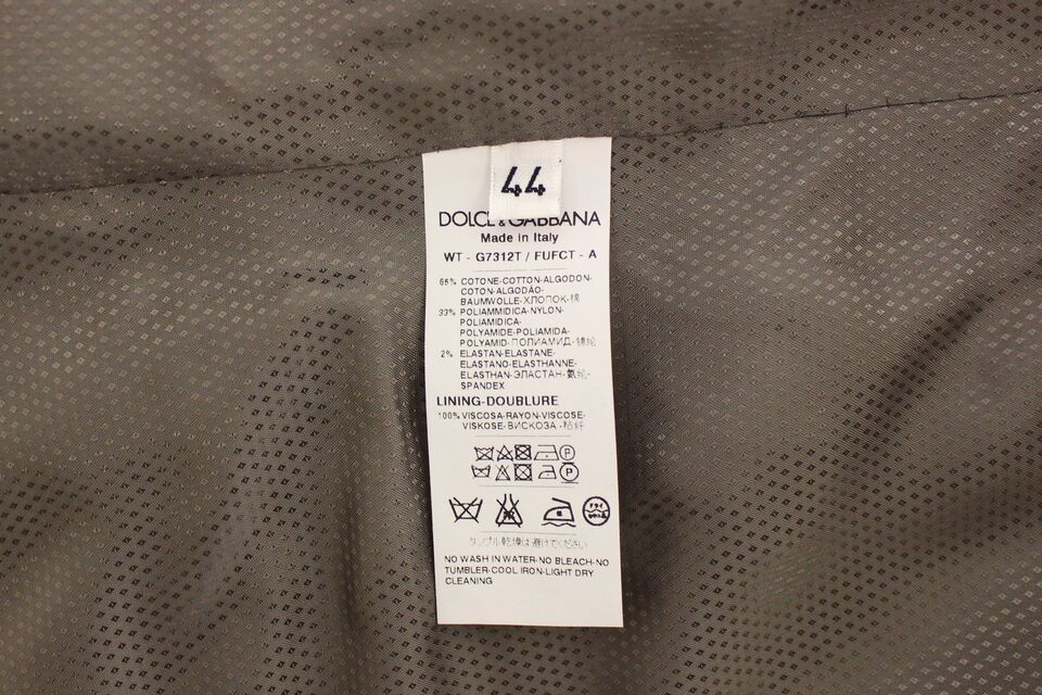 Dolce & Gabbana Beige Bomullsklänning Väst Kavaj Kavaj