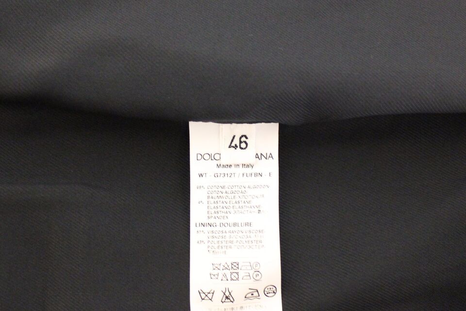 Dolce & Gabbana Blå Bomullsstretchig Klänning Västkavaj
