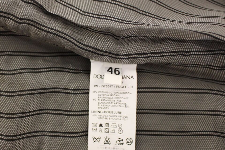 Dolce & Gabbana Grå Bomullsstretchig Klänning Västkavaj