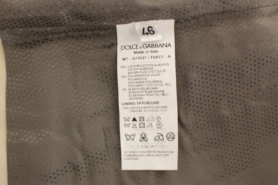 Dolce & Gabbana Beige Bomullsstretchig Klänning Västkavaj